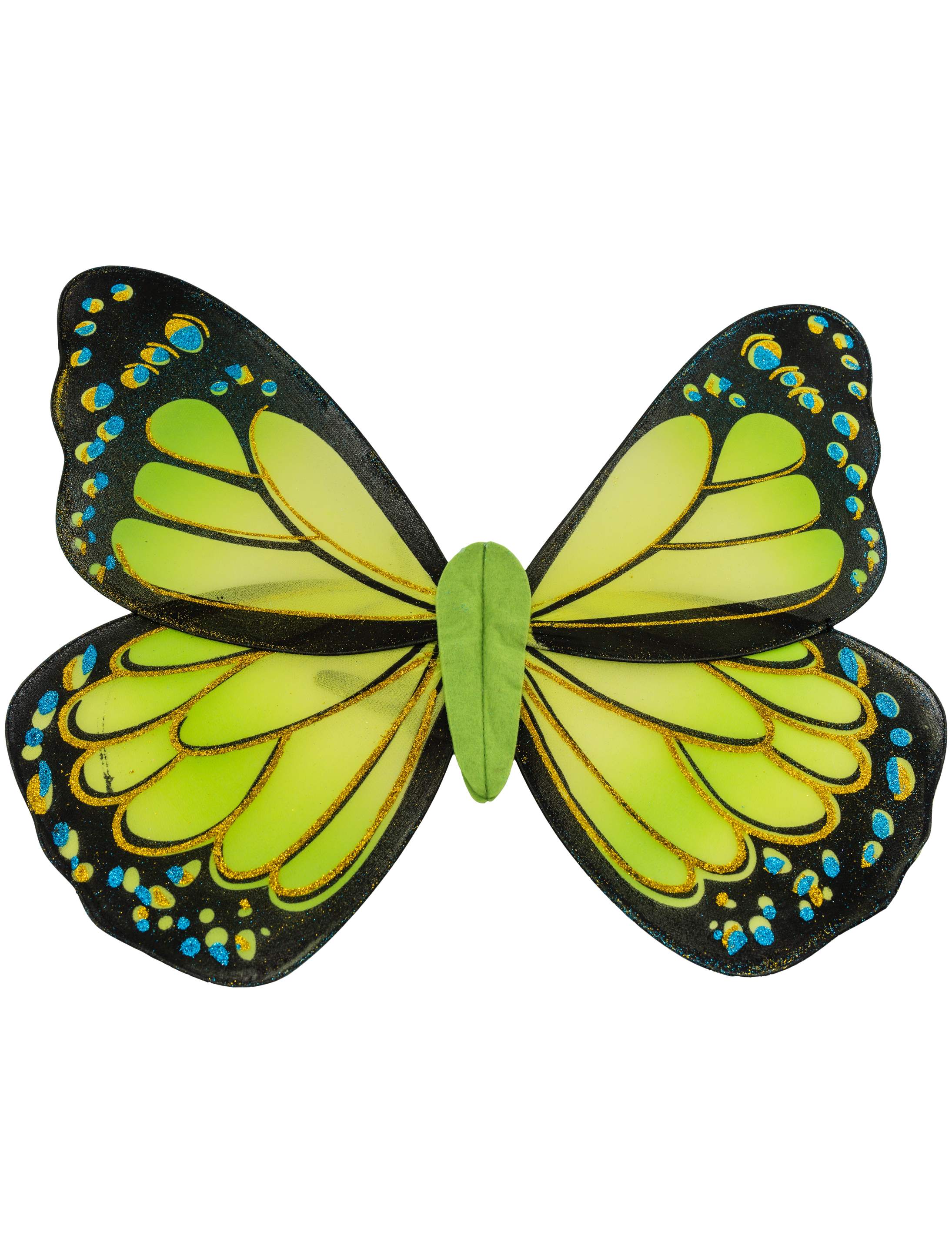 Schmetterlingsflügel grün/schwarz 59 x 51 cm