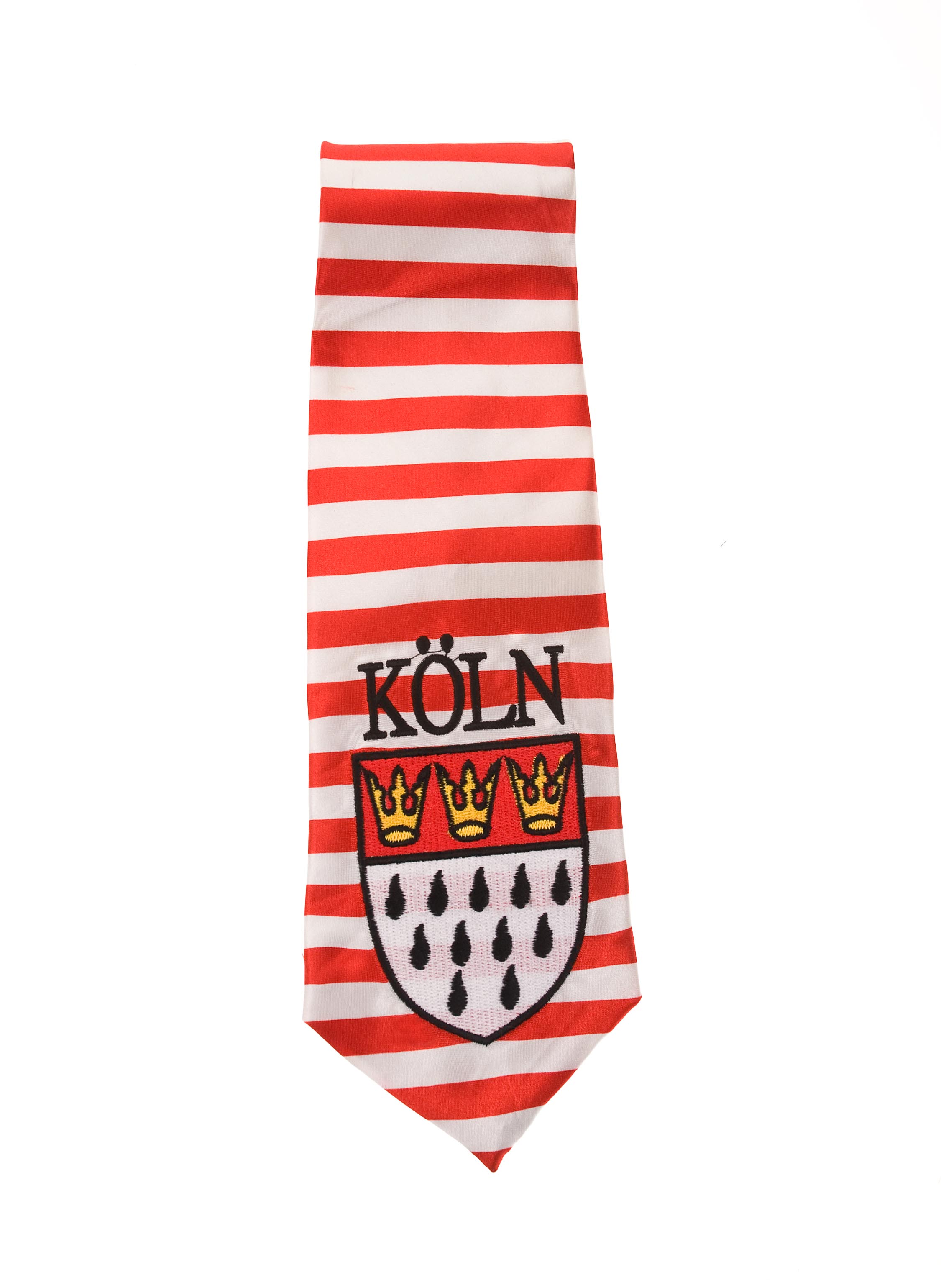 Krawatte Kölner Wappen rot/weiß
