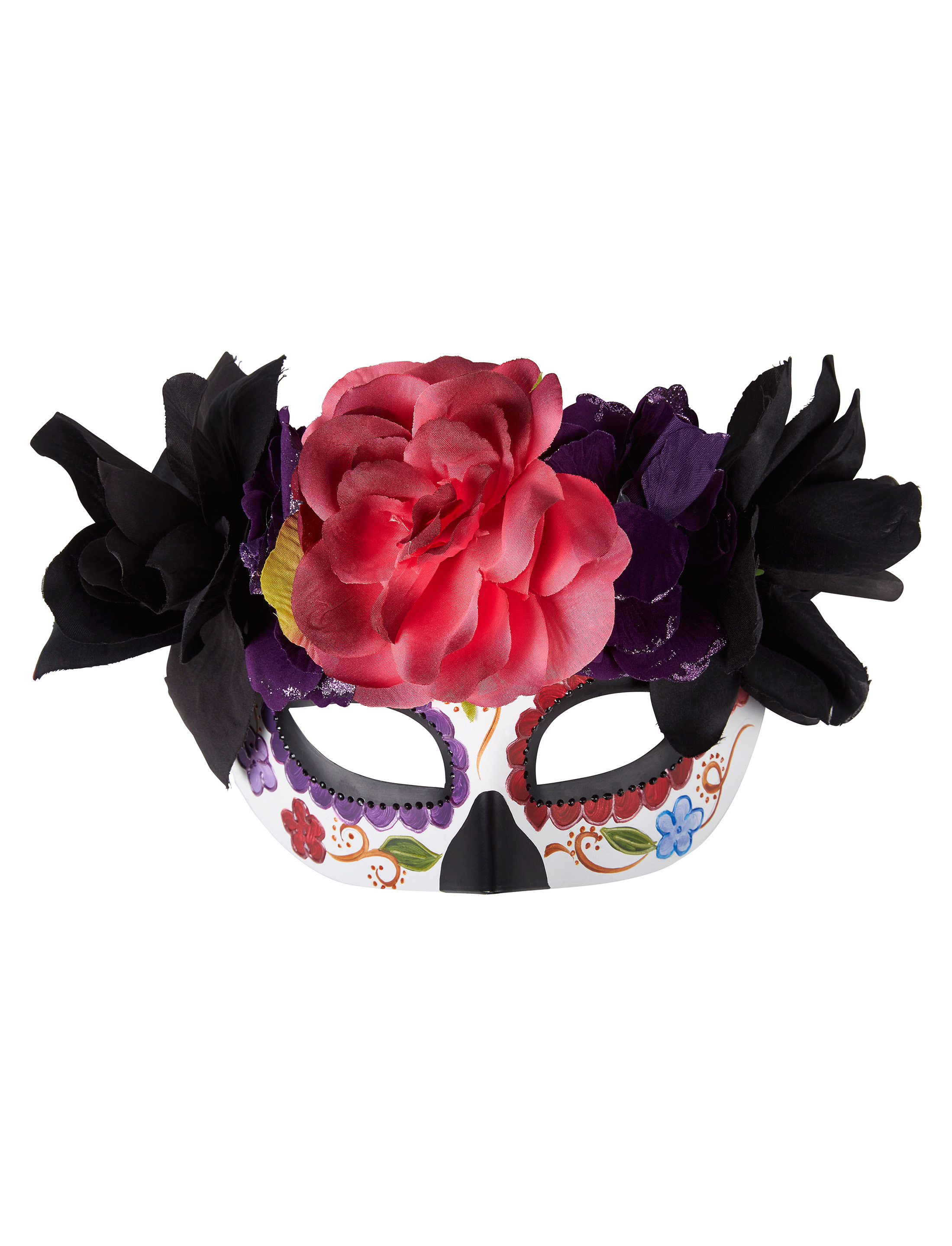 Maske Dia de los Muertos lila
