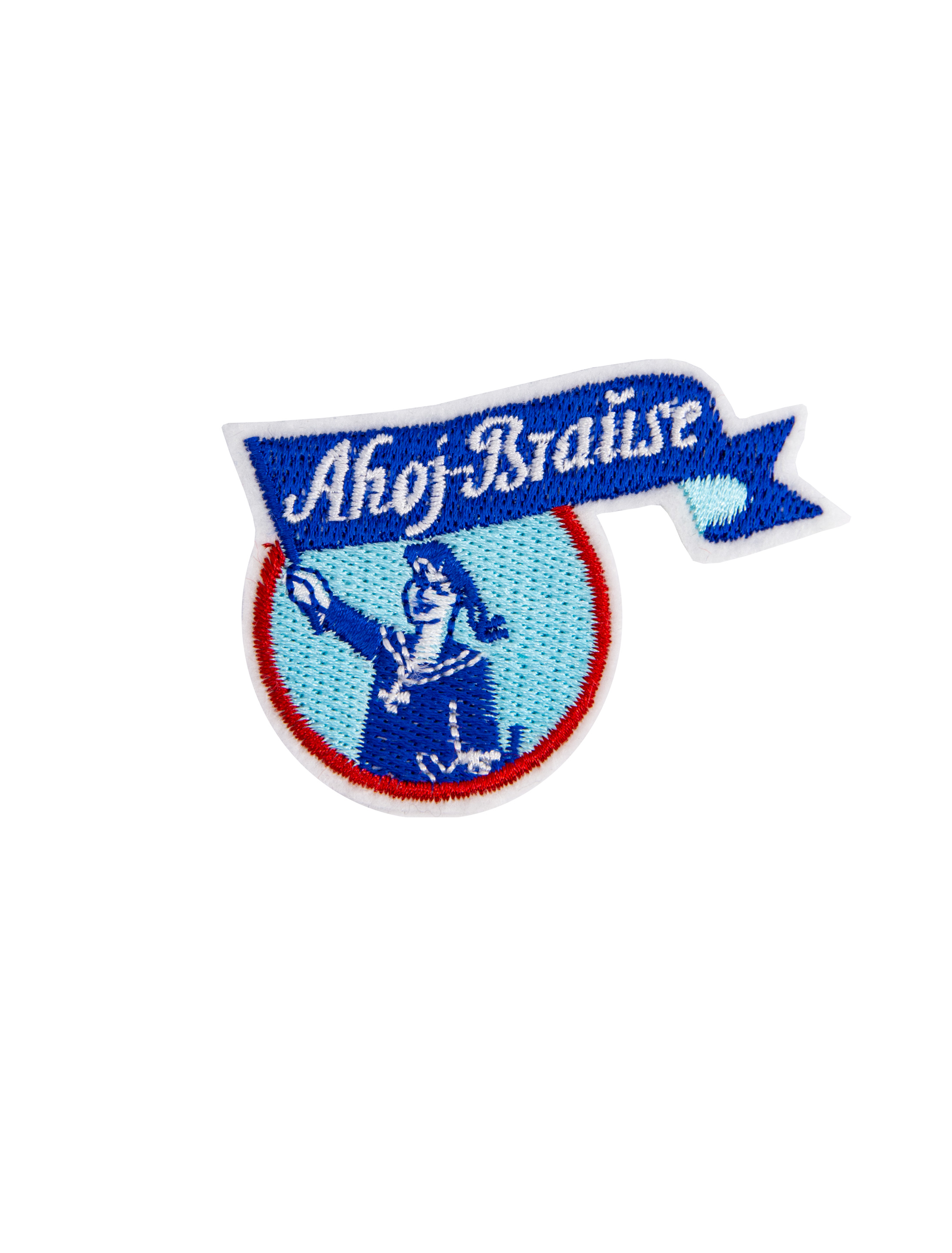 Aufnäher Ahoj-Brause Logo rot/blau