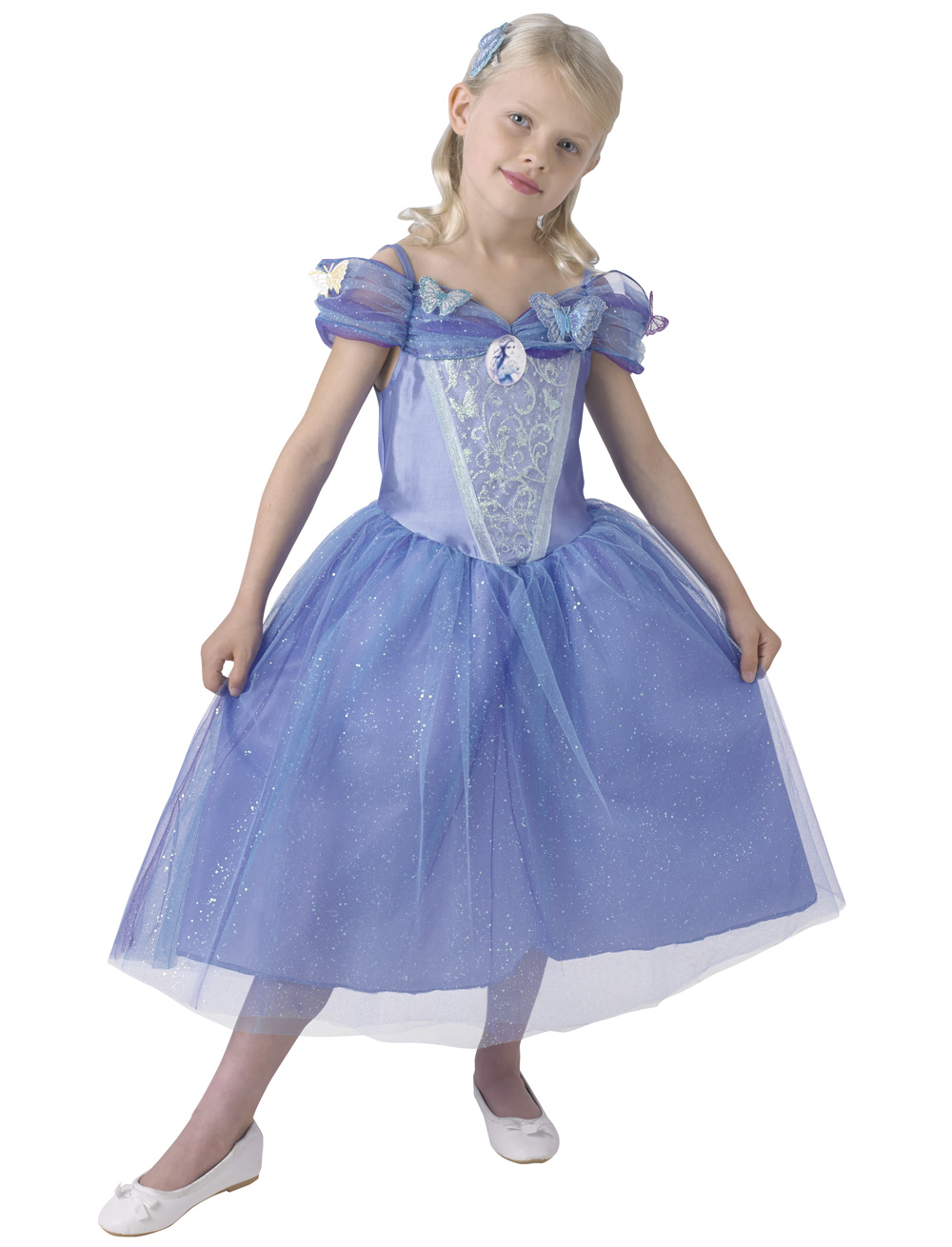 Kleid Cinderella Kinder violett L