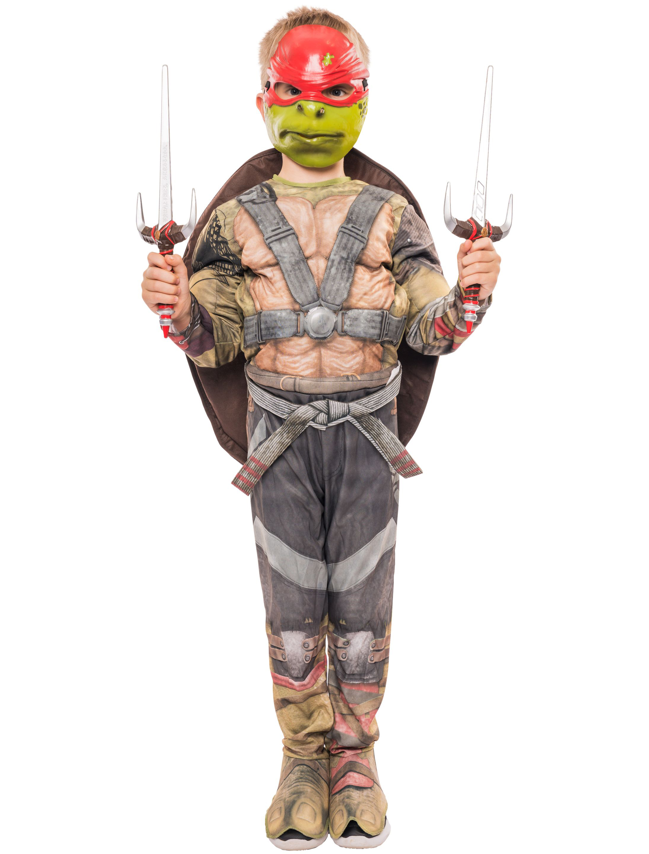 Kostüm Ninja Turtles Raphael Kinder bunt M