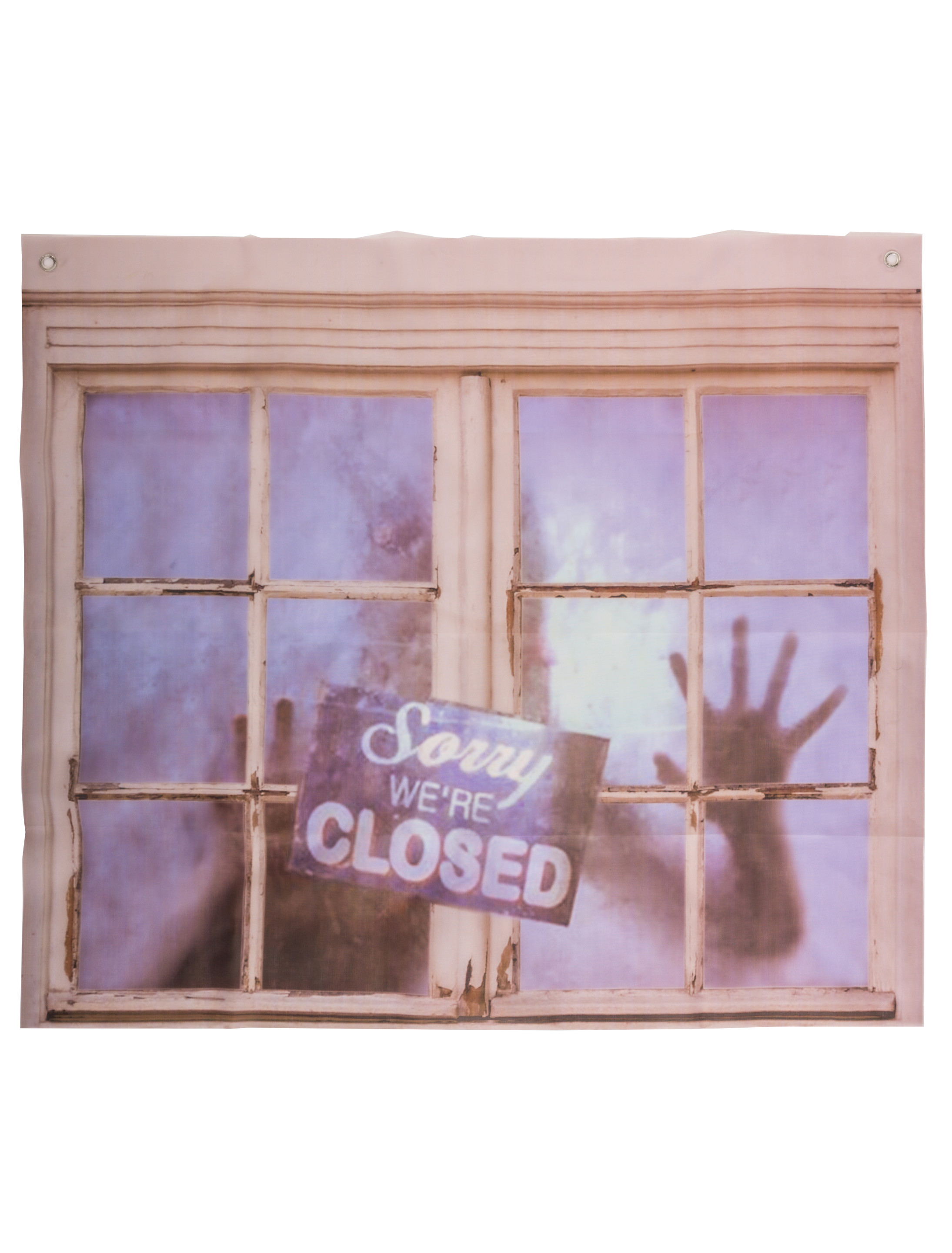 Dekotuch Fenster Sorry we´re CLOSED