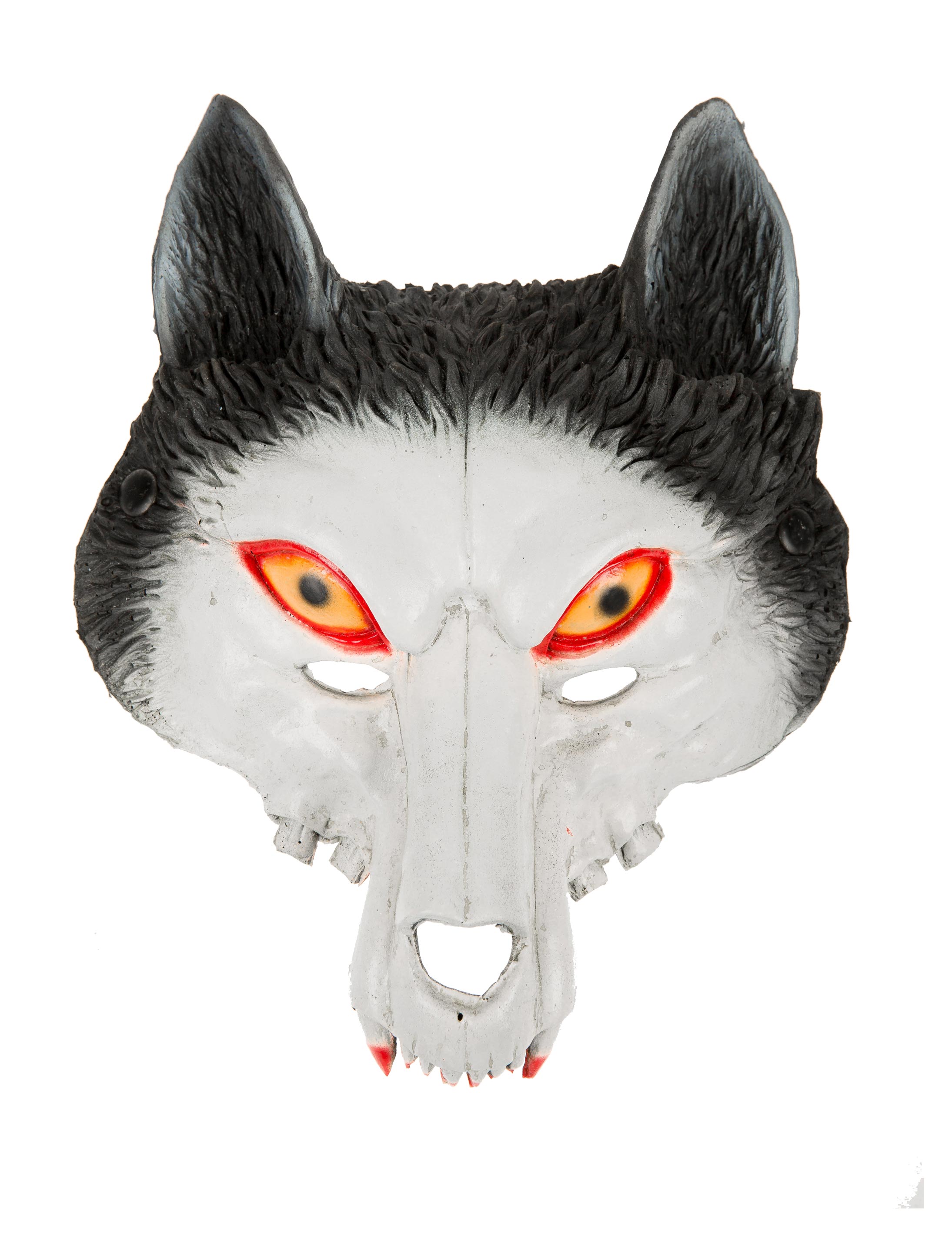 Maske Wolf grau