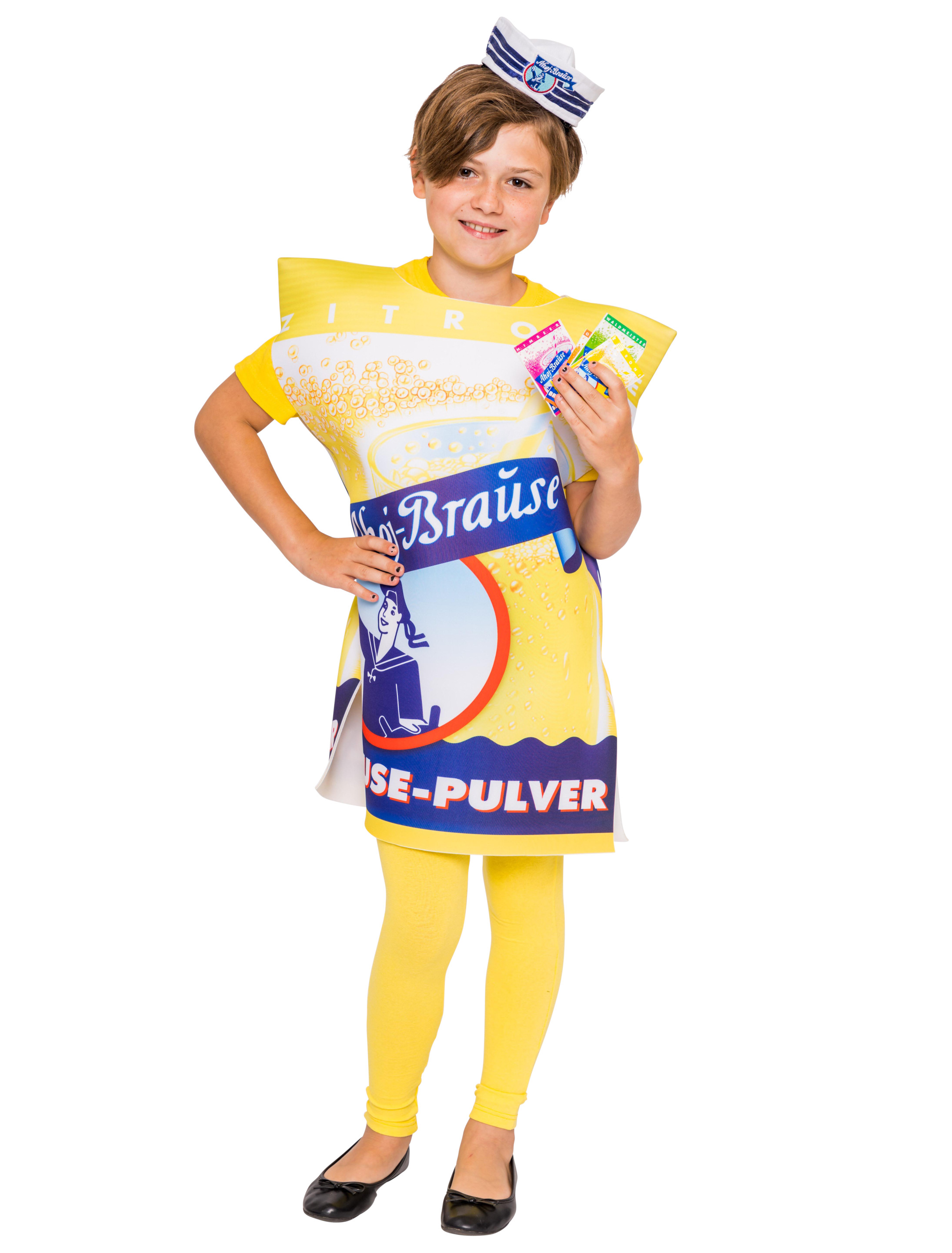 Kostüm Ahoj-Brause Kinder Unisex gelb one size