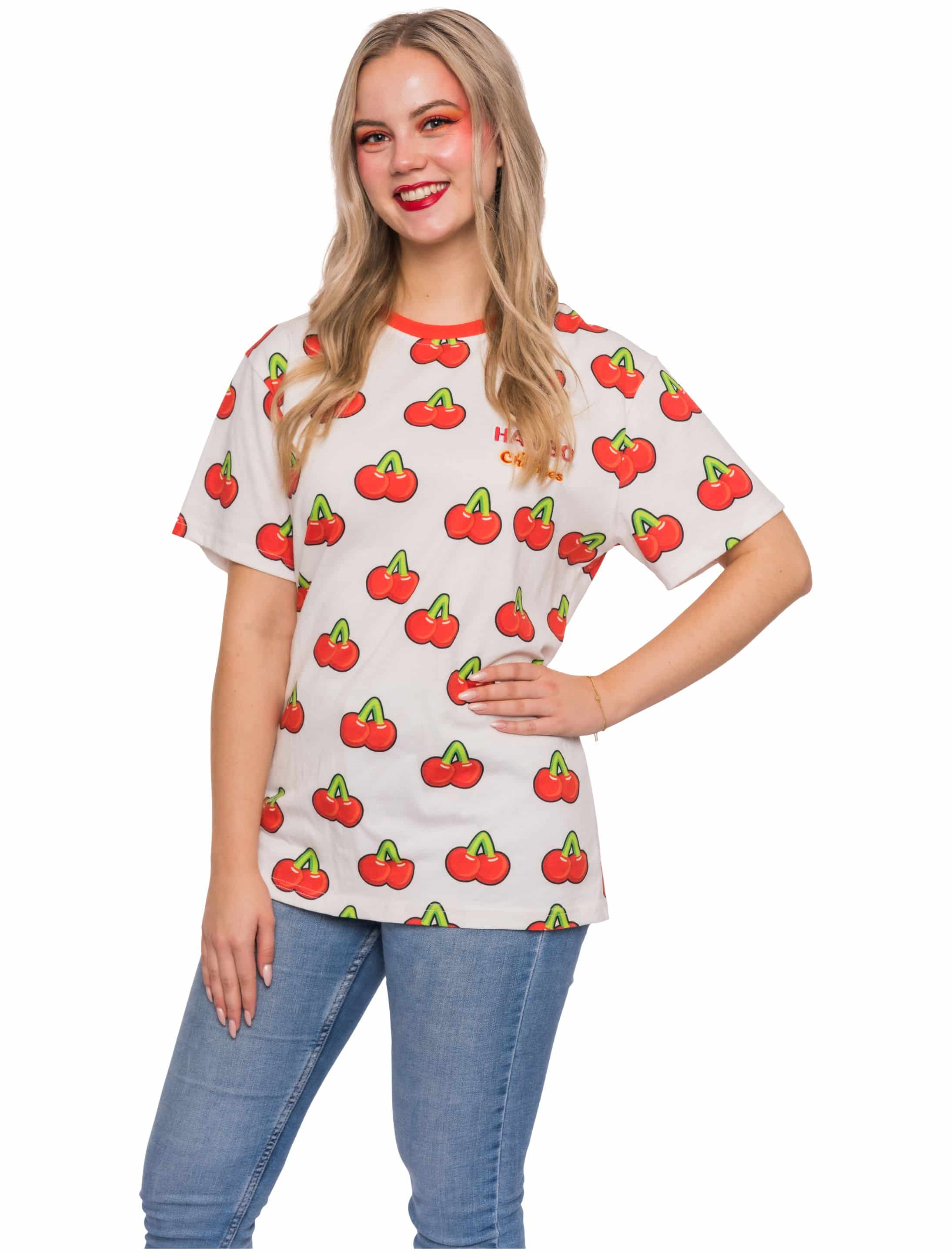 T-Shirt HARIBO Happy Cherries Unisex weiß/rot S