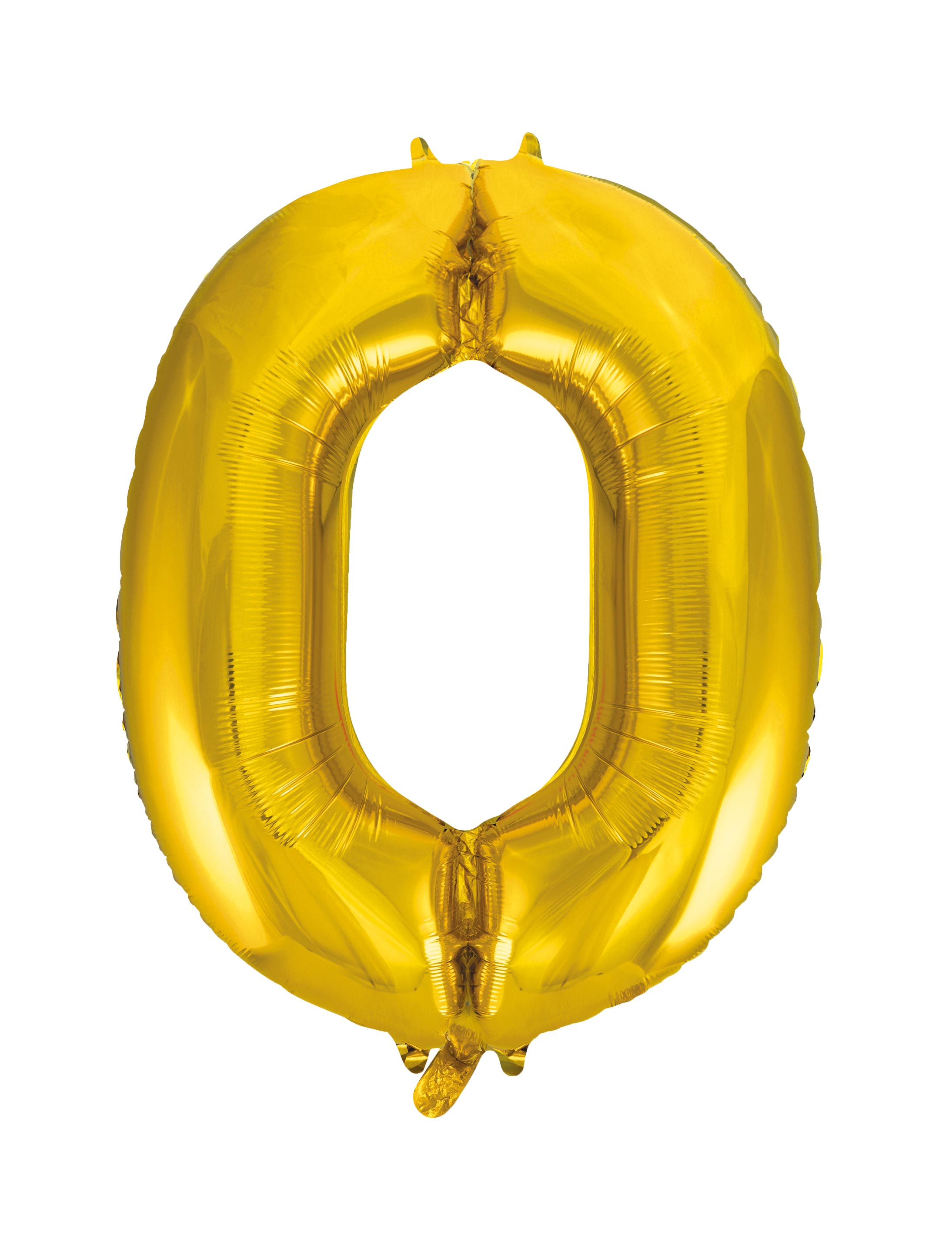 Folienballon Zahl 0 gold L