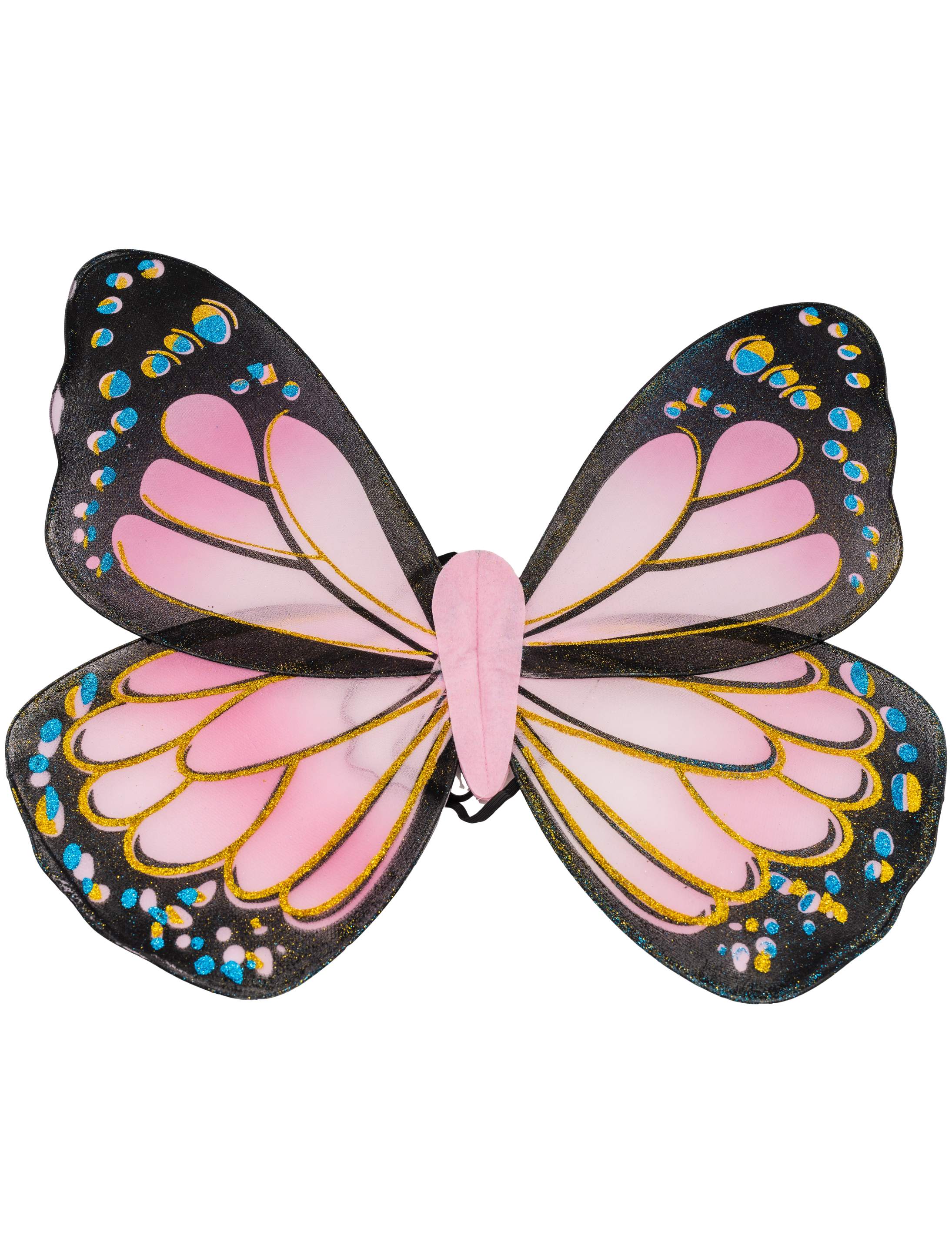 Schmetterlingsflügel pink/schwarz 59 x 51 cm