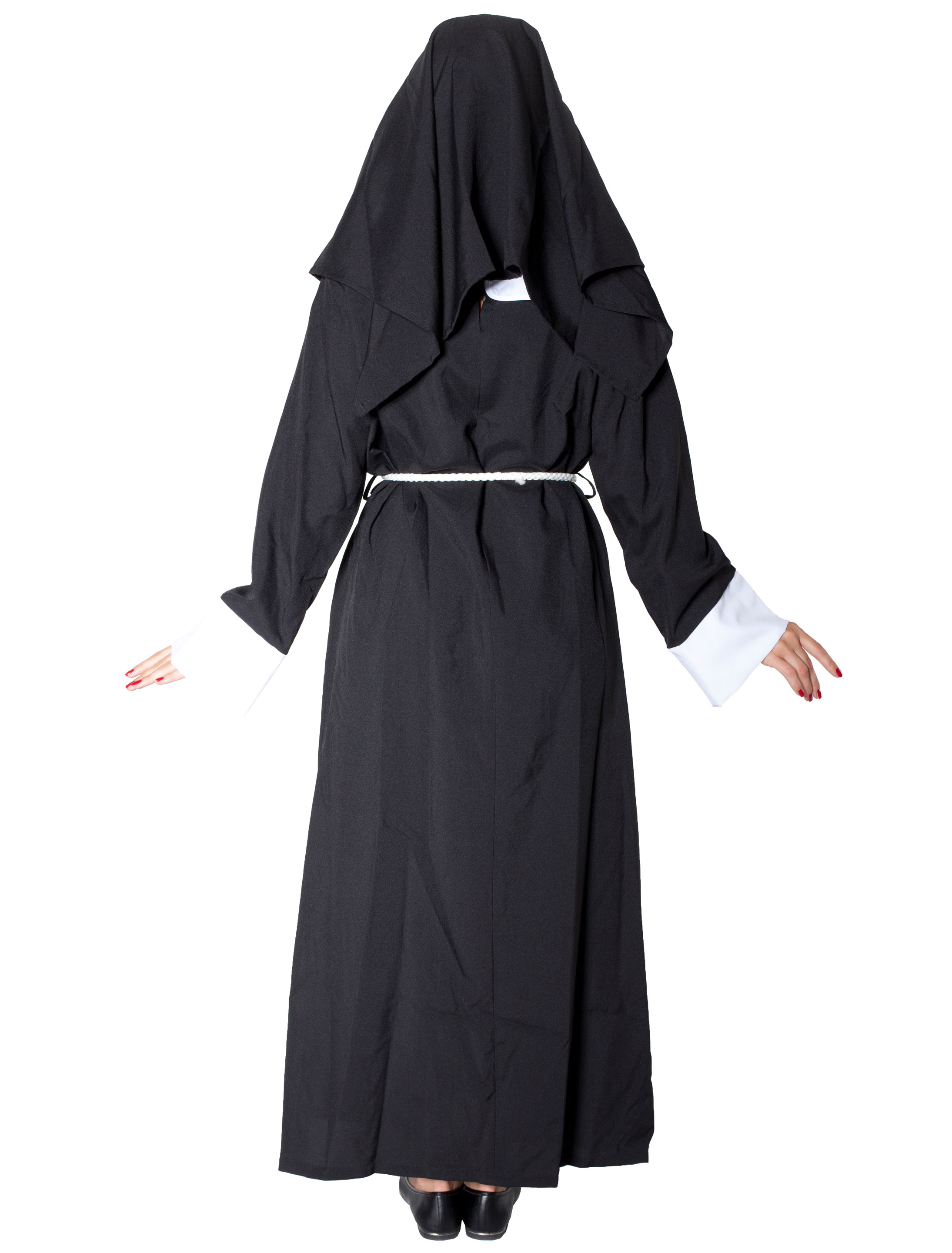 Nonne Damen 3-tlg. schwarz/weiß 40