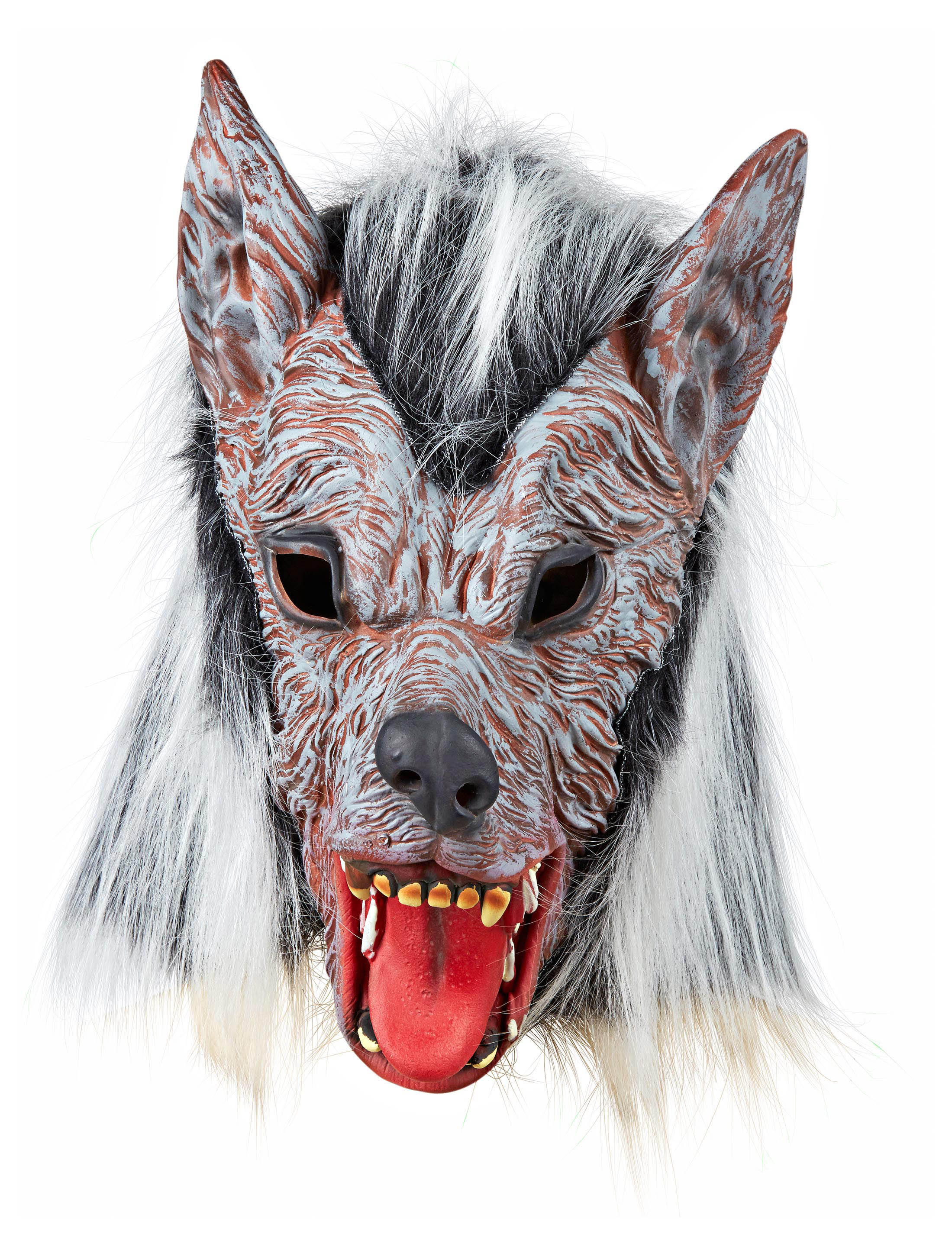 Latexmaske Werwolf grau
