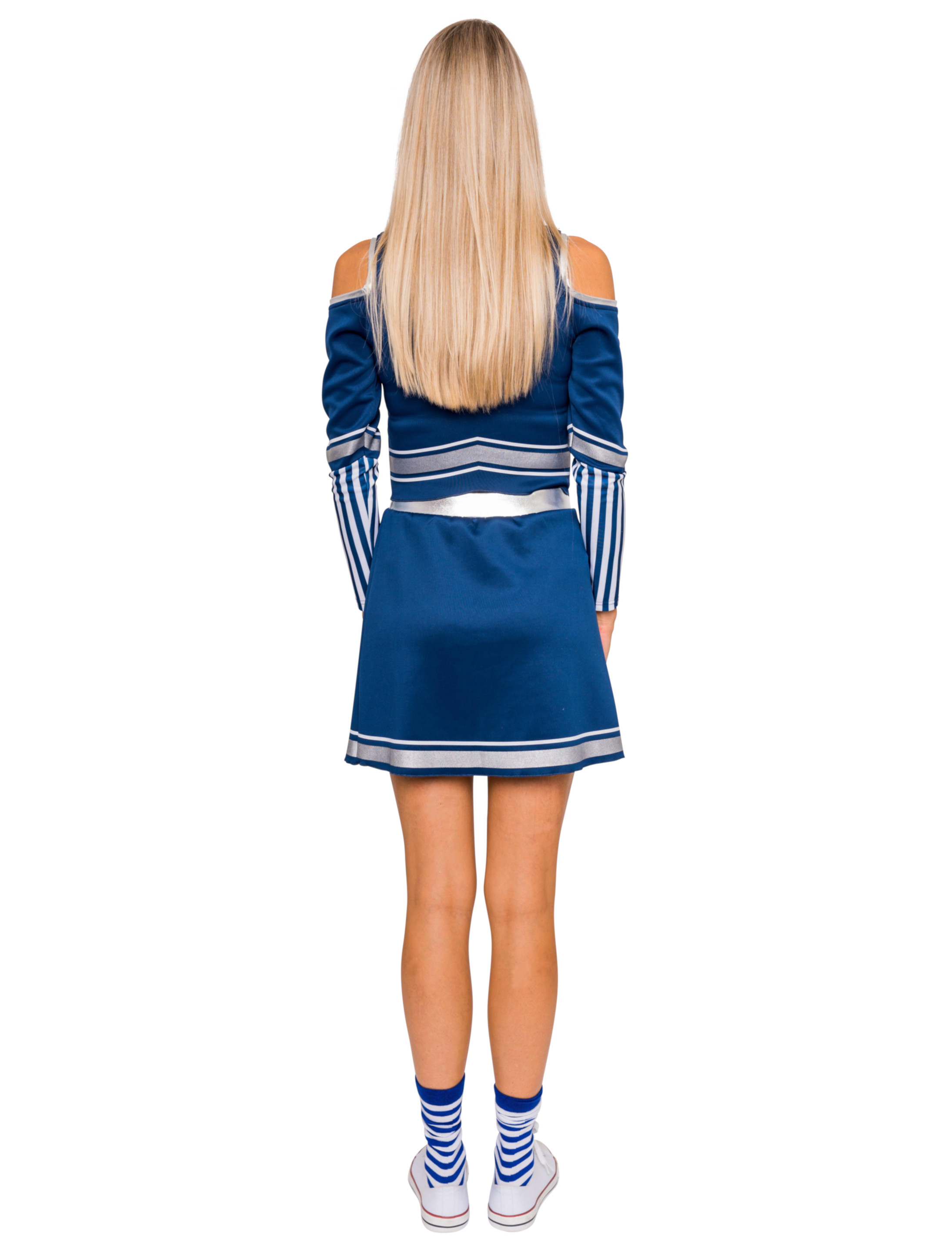 Cheerleader Damen 2-tlg. blau M