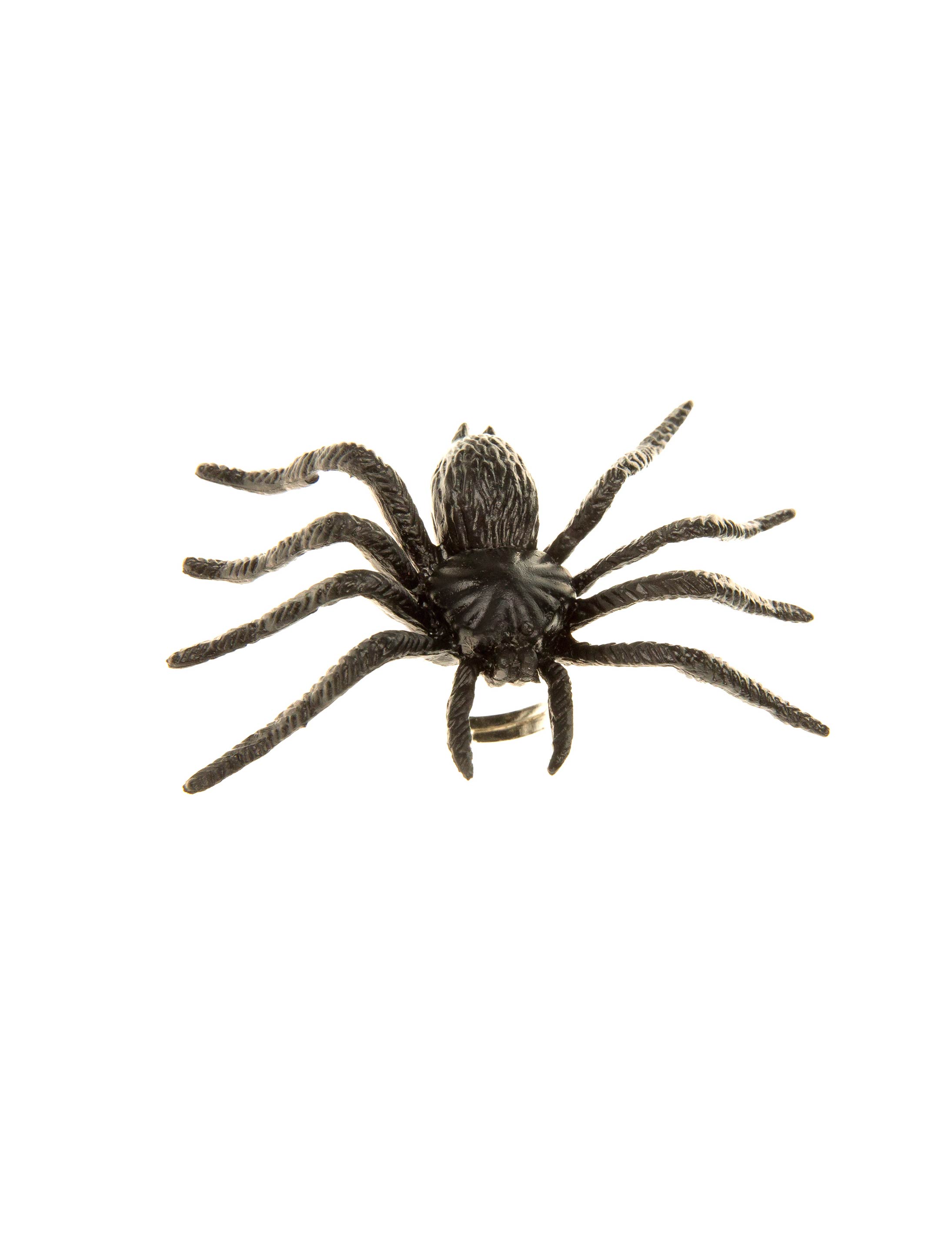 Ring mit großer Spinne schwarz