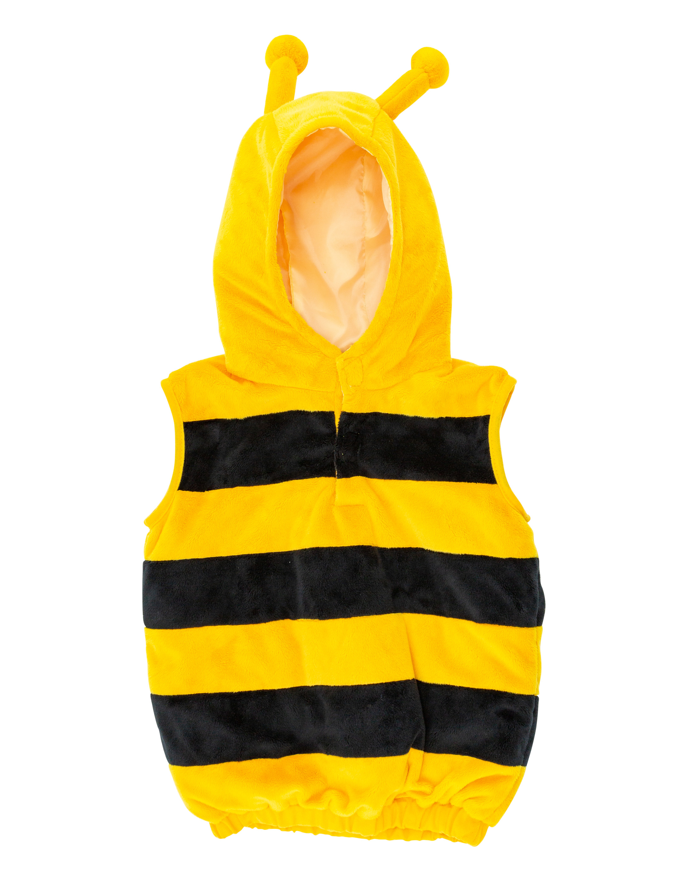 Body Plüsch Biene Kinder schwarz/gelb 98-104