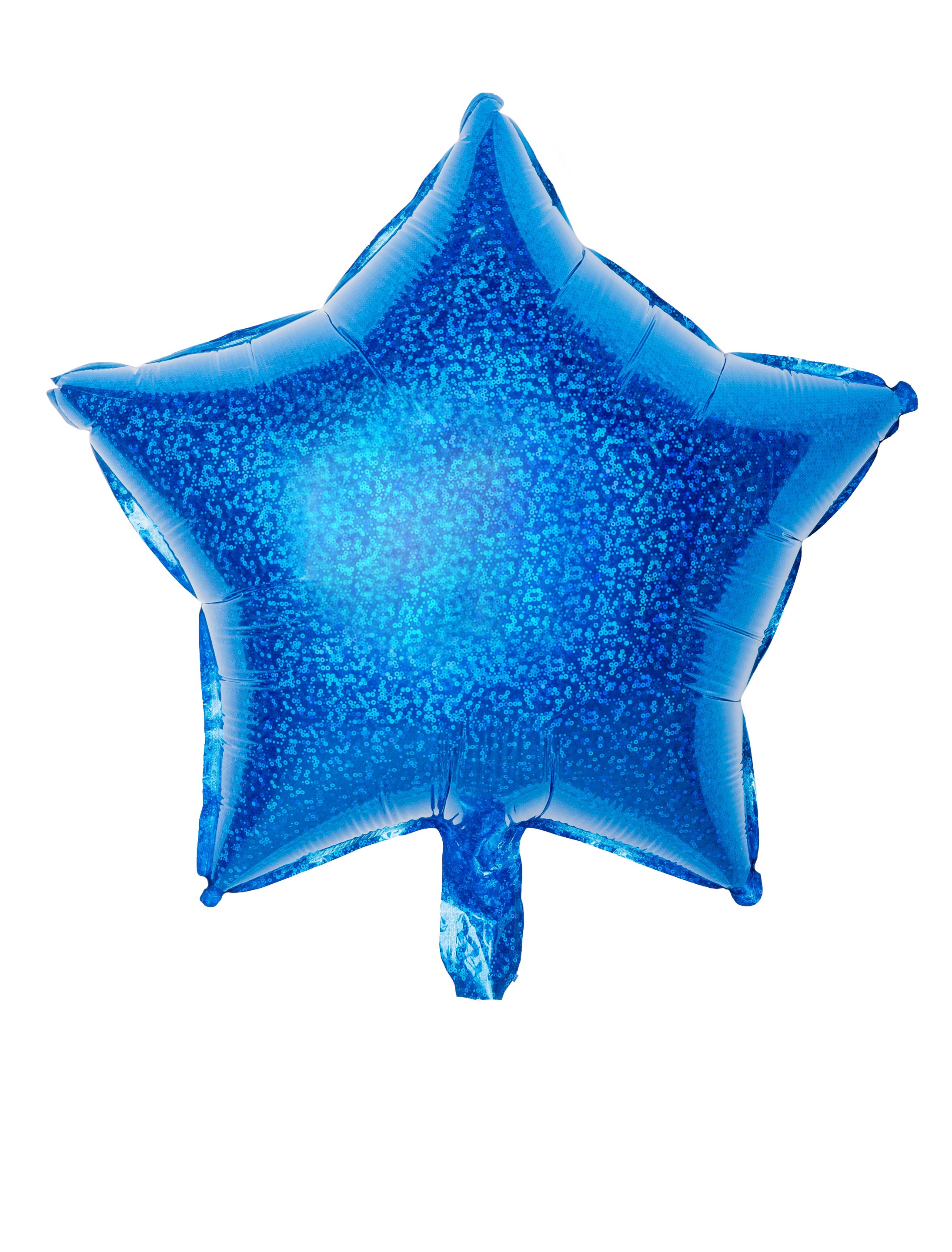 Folienballon Stern blau/schimmernd S