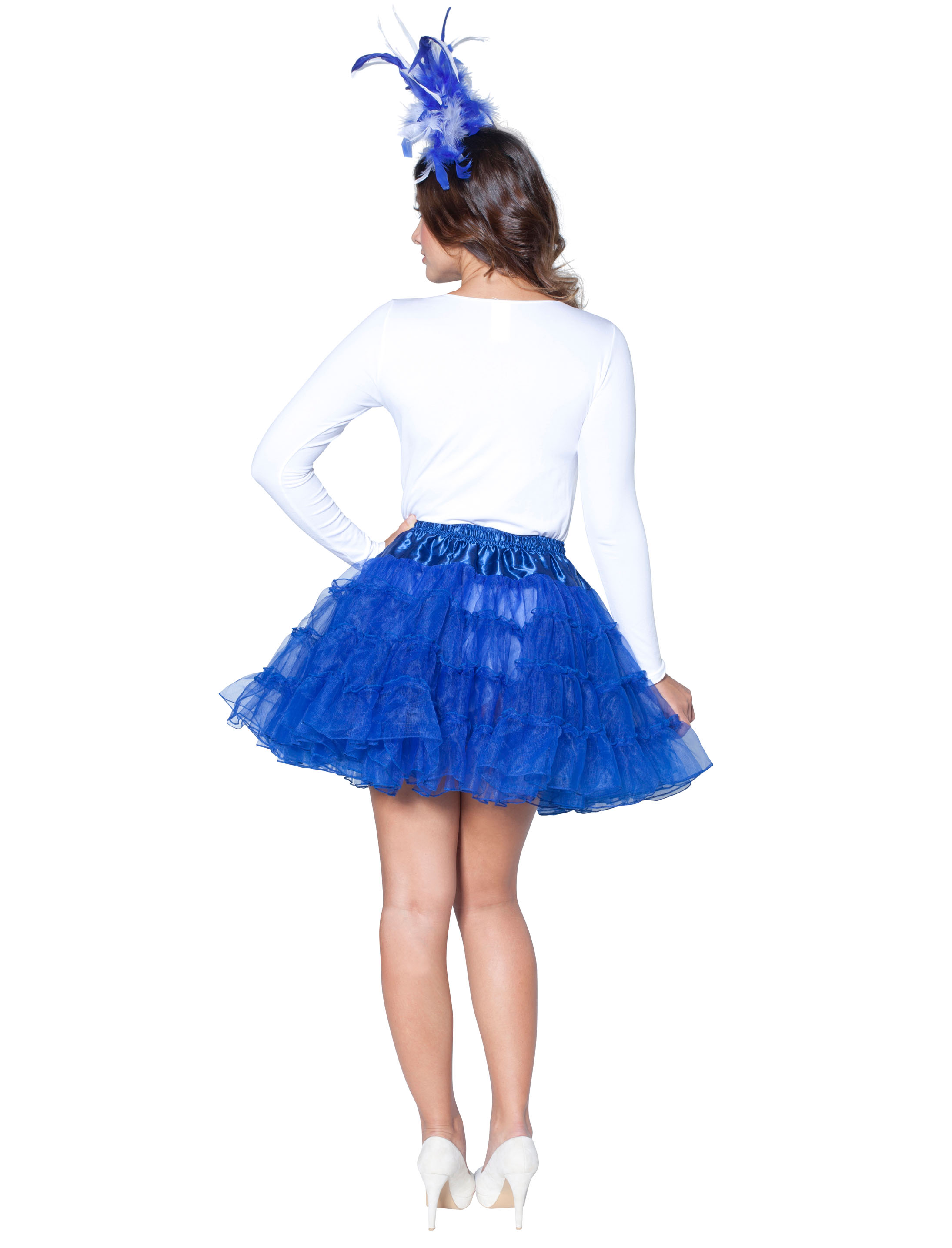 Petticoat de luxe Damen blau one size