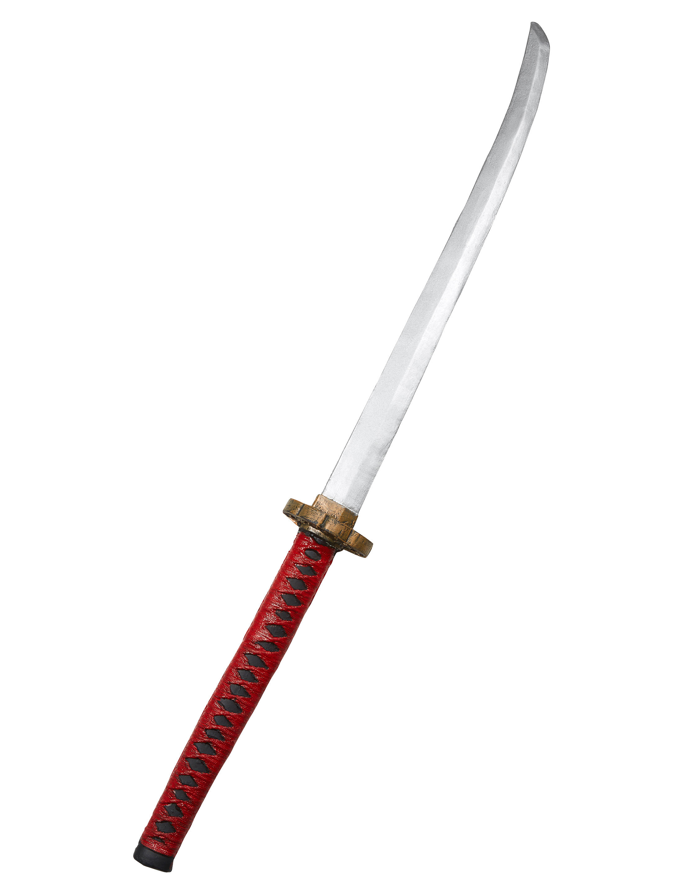 Ninja Schwert mit rotem Griff 85cm