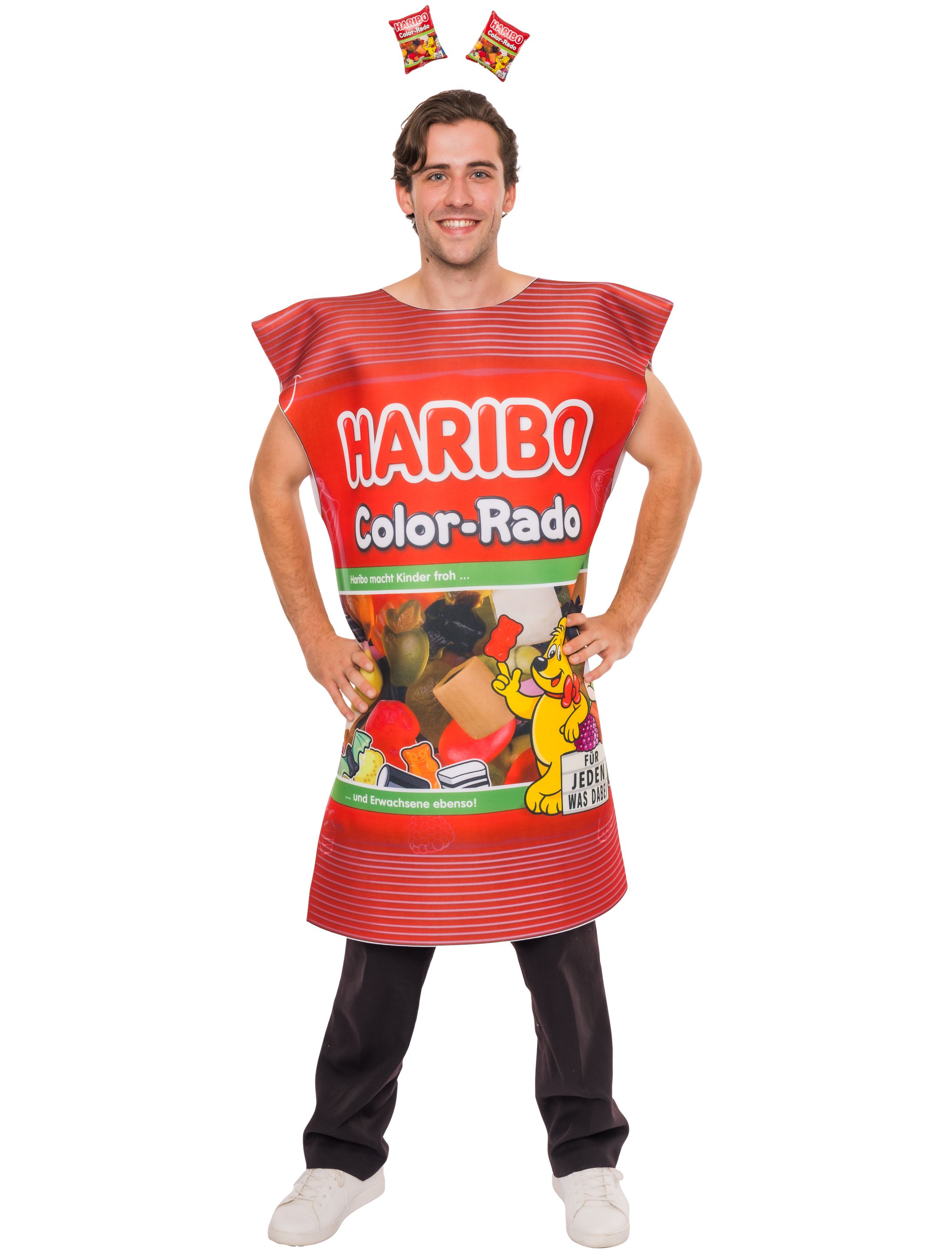 Kostüm HARIBO Color-Rado Erwachsene bunt one size