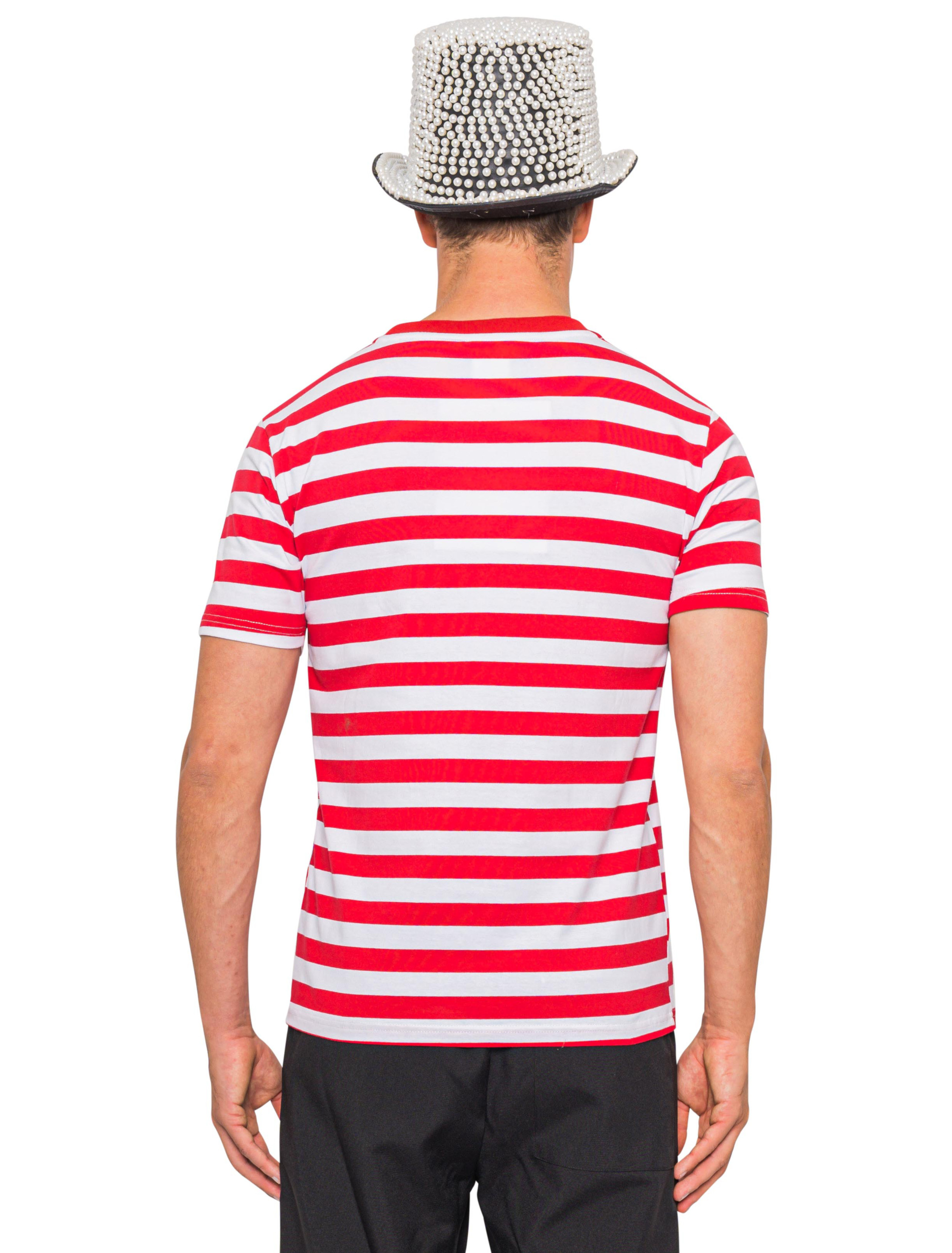 T-Shirt mit Dom Herren rot/weiß 3XL