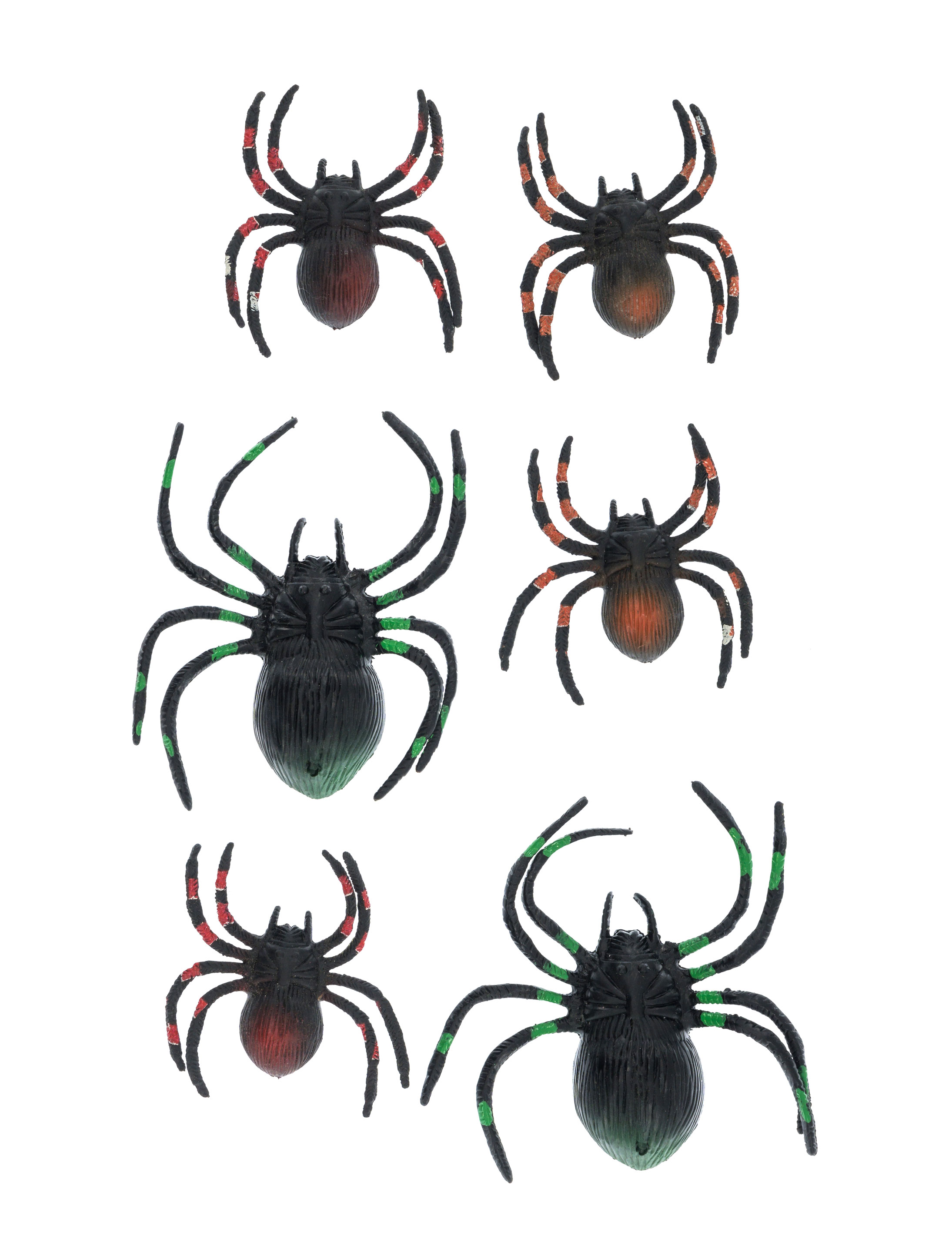 Spinnen 6 Stk. schwarz