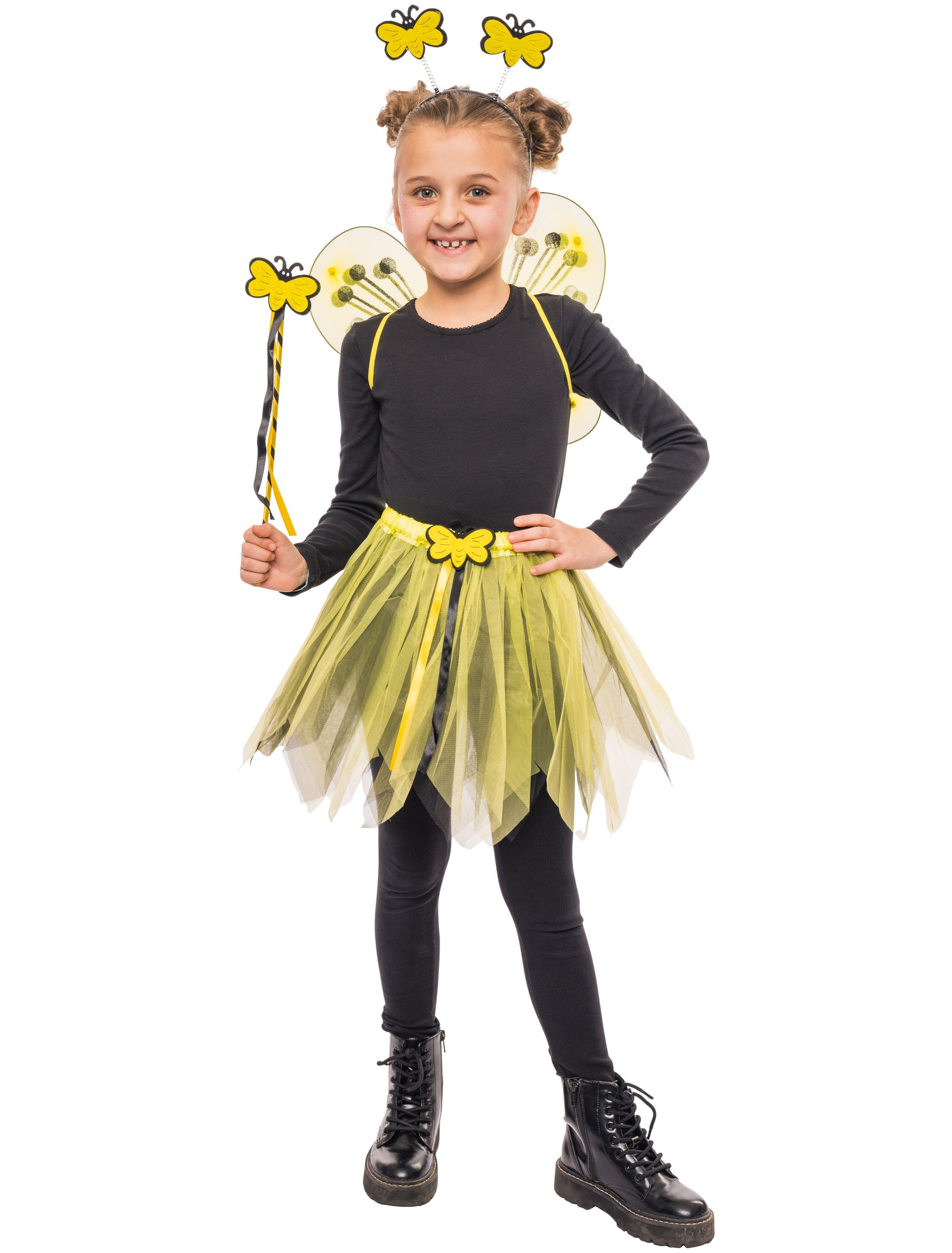 Bienen-Haarreif Mit Gelben Bommeln – Für Kostüm, Fasching, Mottoparty (Einheitsgröße)