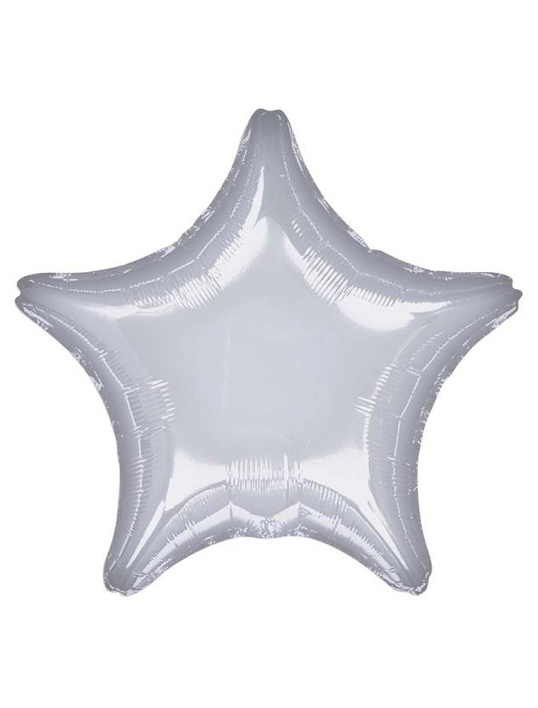Folienballon Stern 48cm L silber