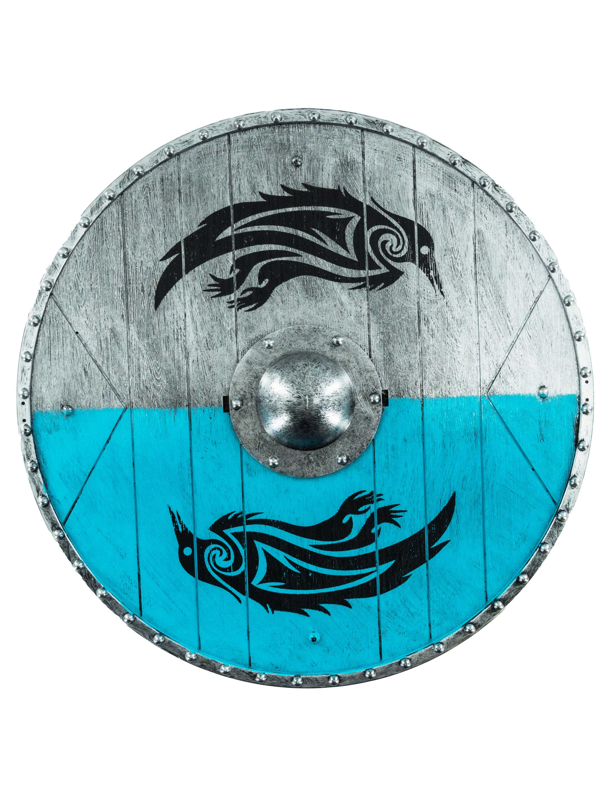 Schild 40cm silber/blau