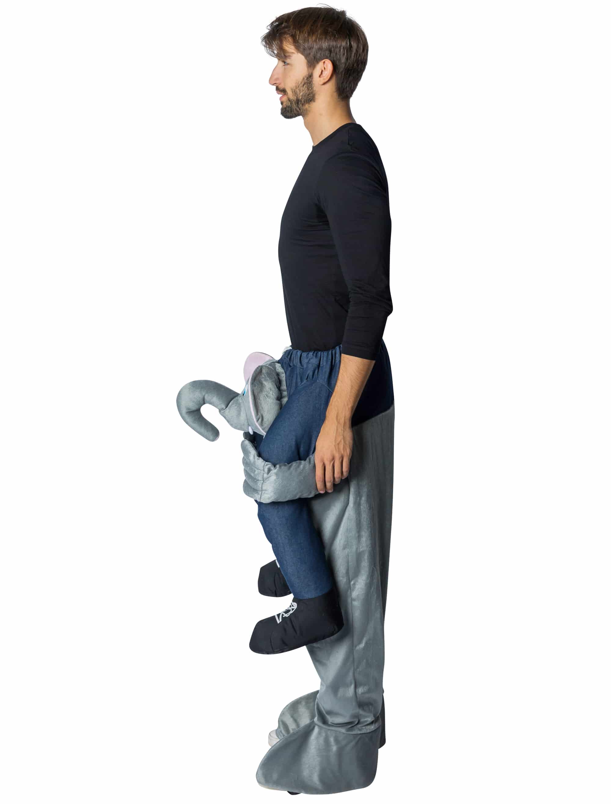 Kostüm Huckepack Elefant grau one size