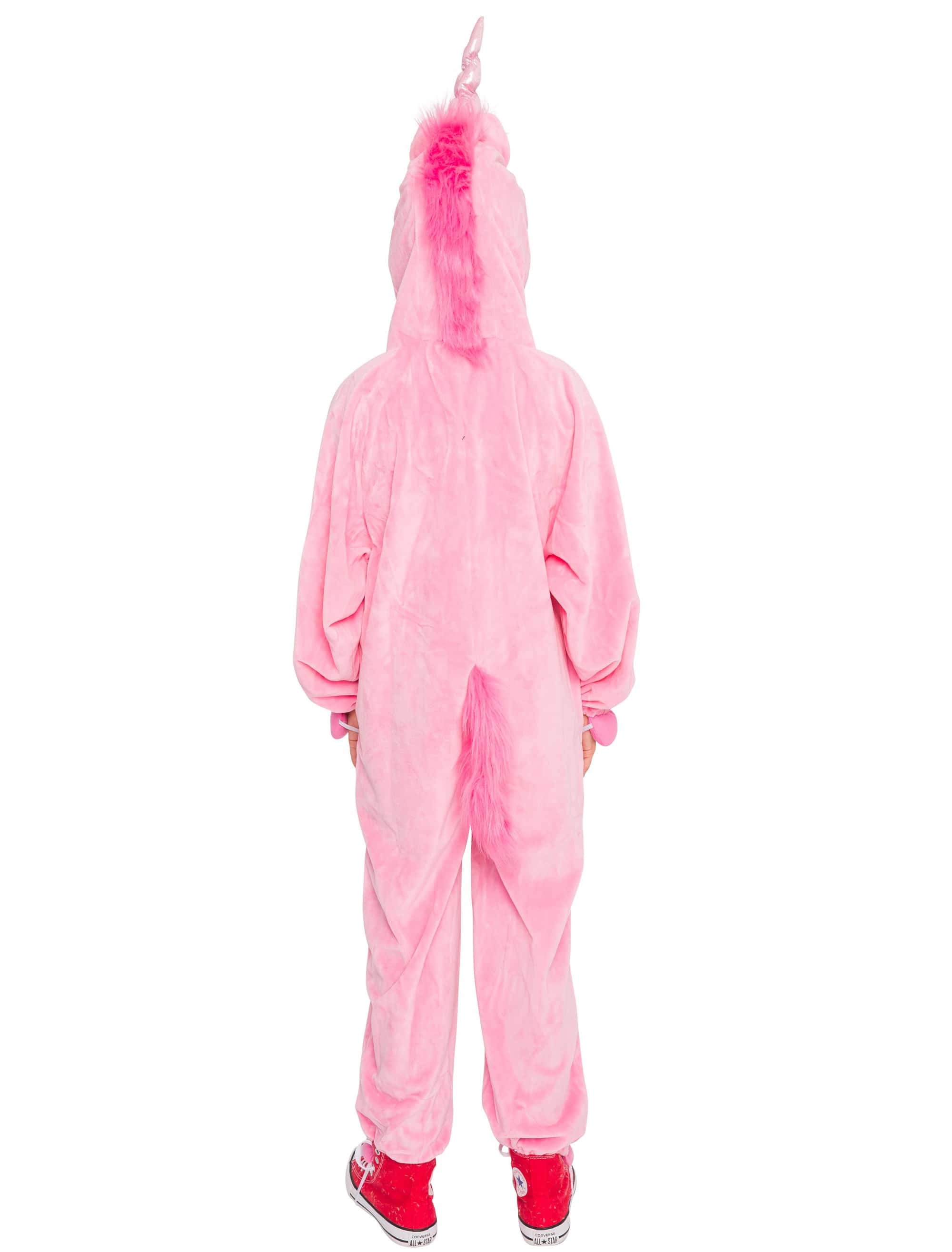 Overall Plüsch Einhorn Kinder rosa 86-92