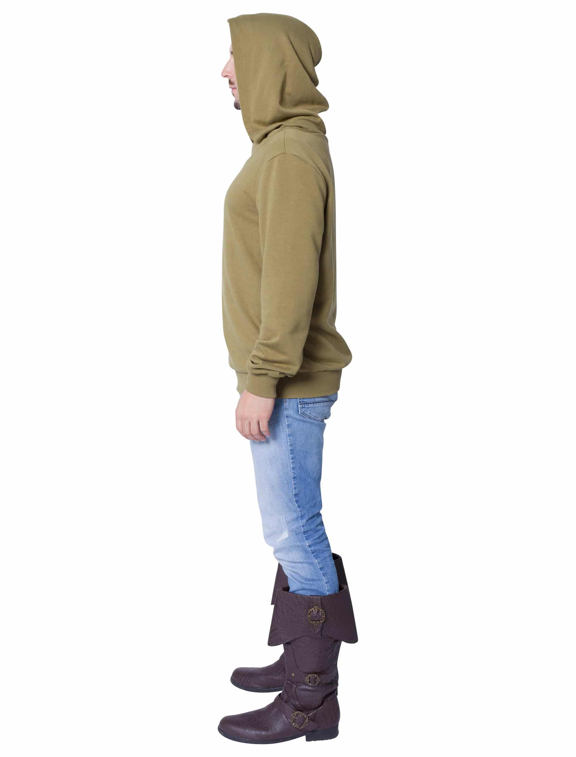 Pullover mit Kapuze grün S/M