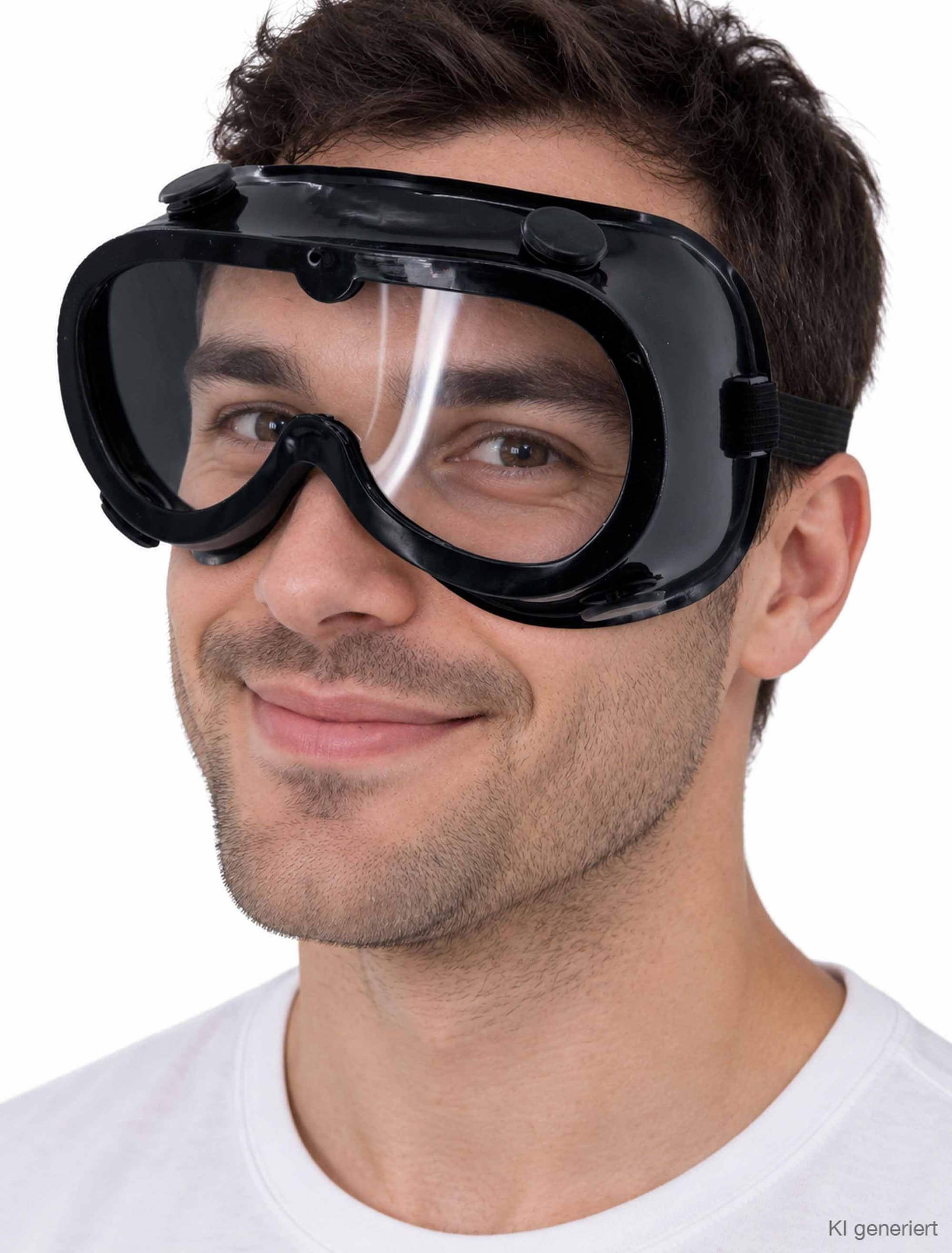 Skibrille schwarz