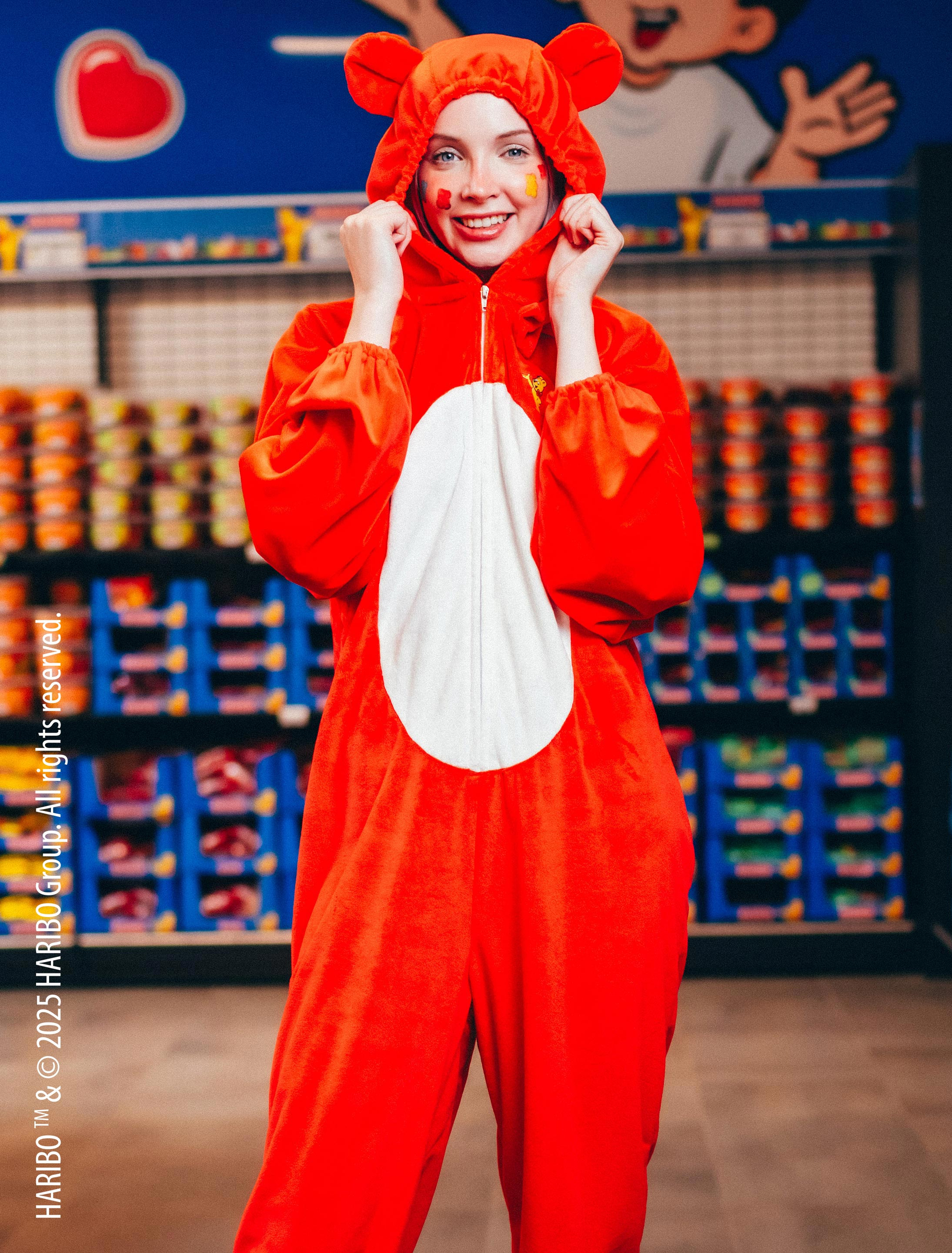 Overall HARIBO Goldbären Plüsch rot 2XL/3XL