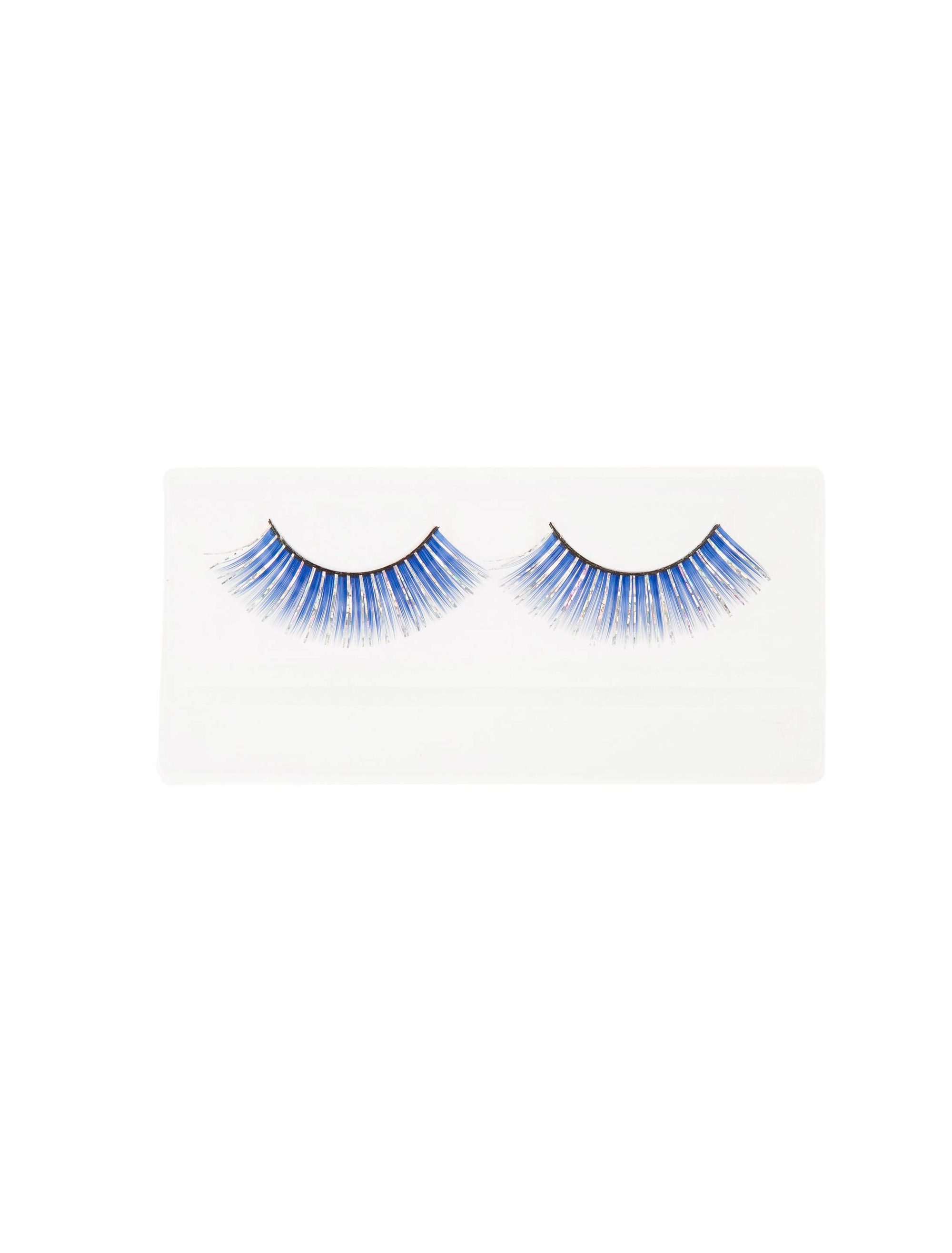 Wimpern Lametta blau