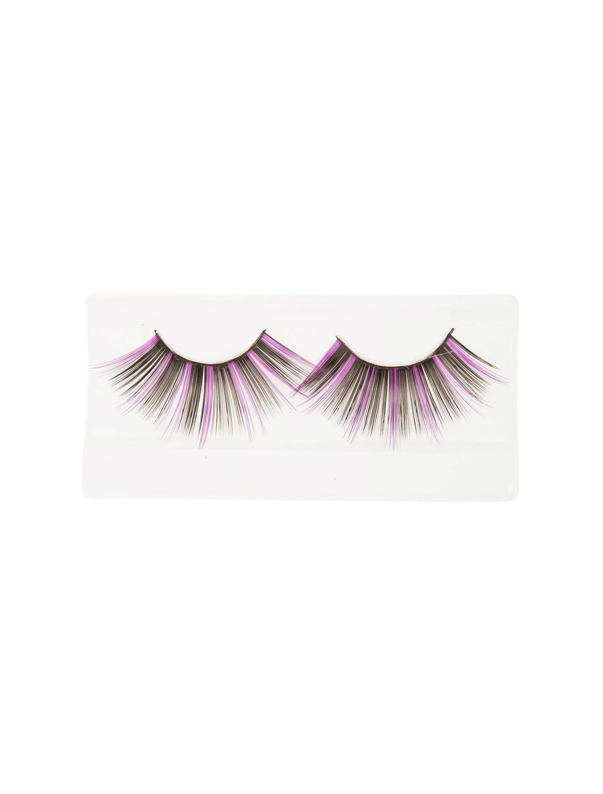 Wimpern Halloween schwarz/lila