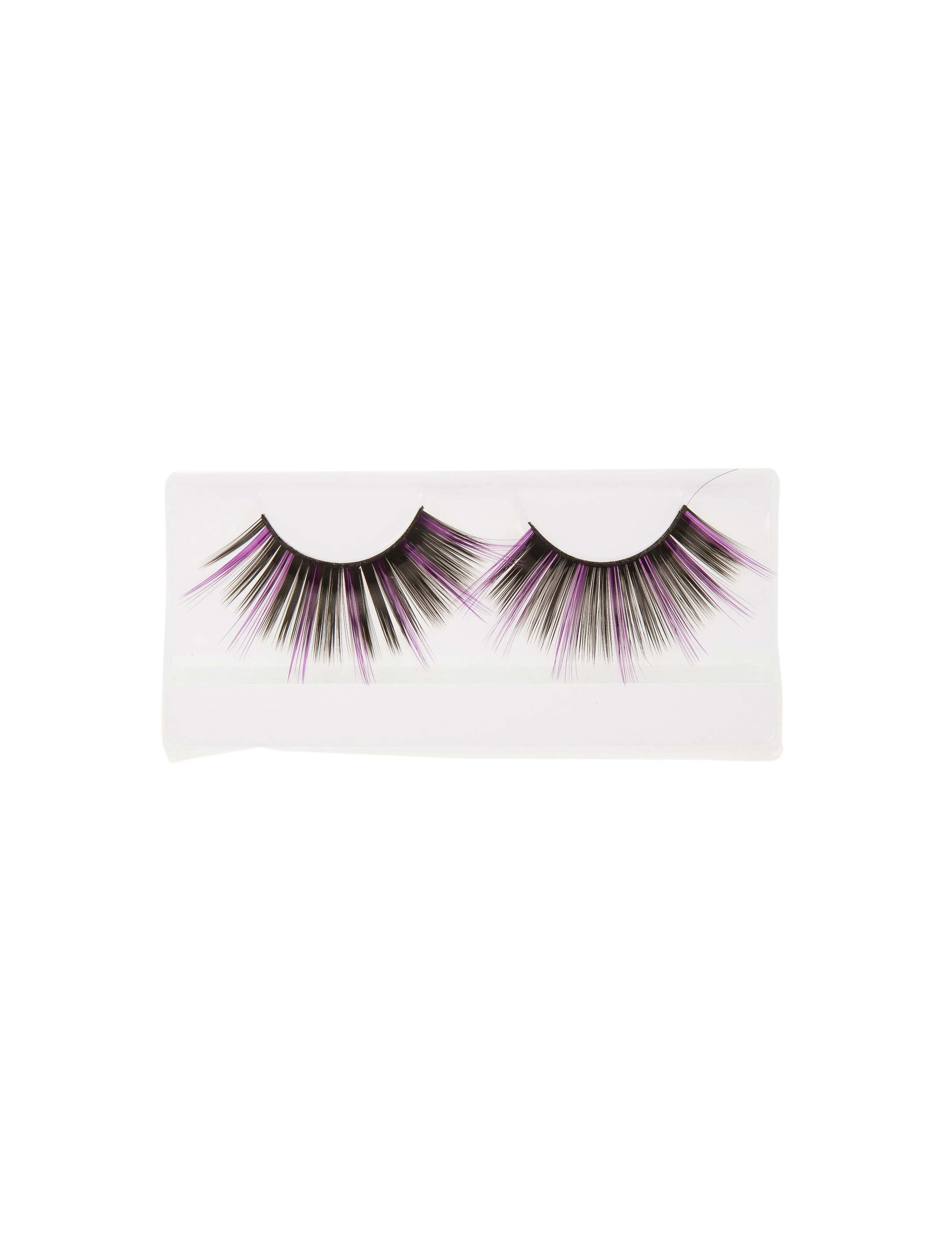 Wimpern Halloween schwarz/lila