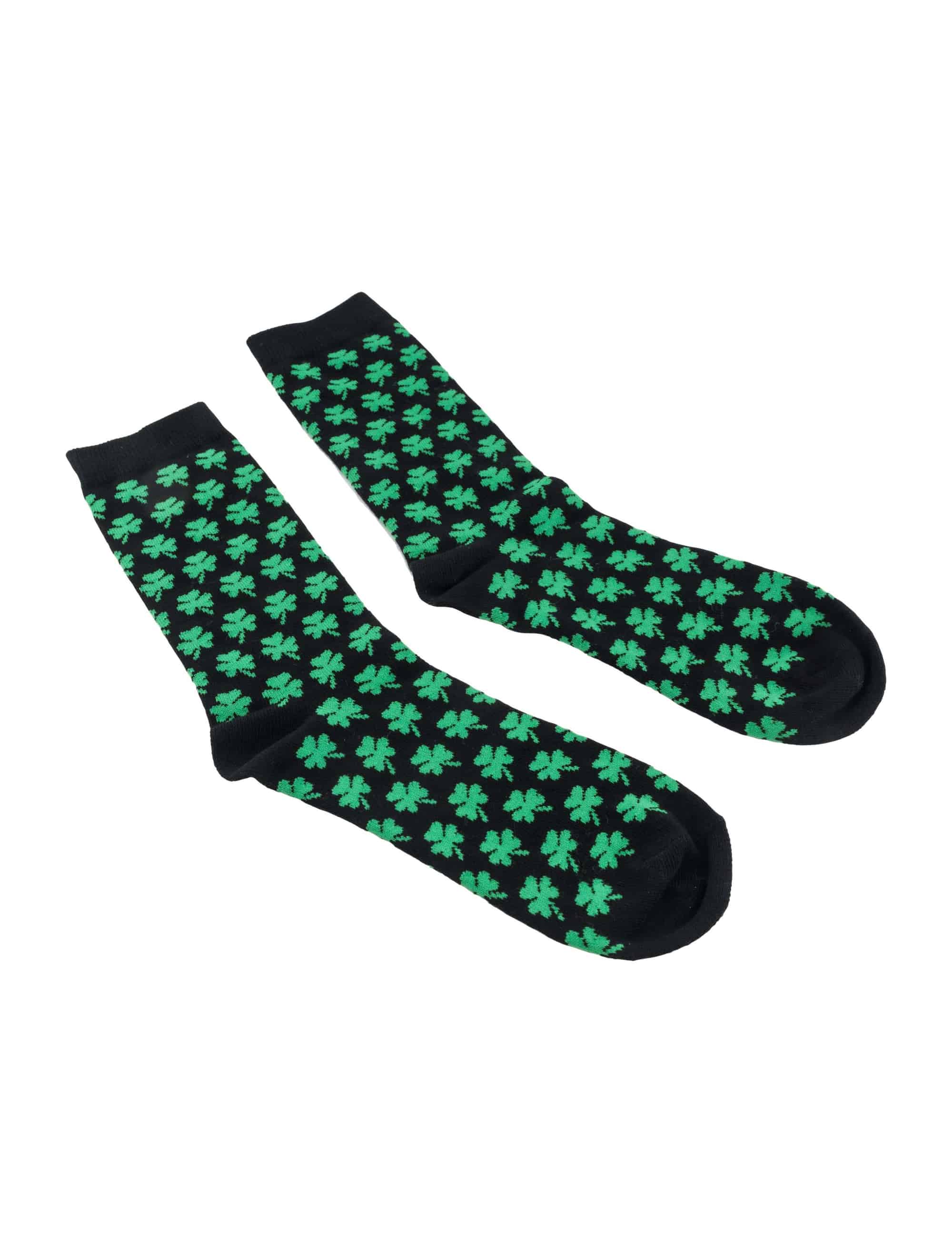 Socken Kleeblatt schwarz/grün one size