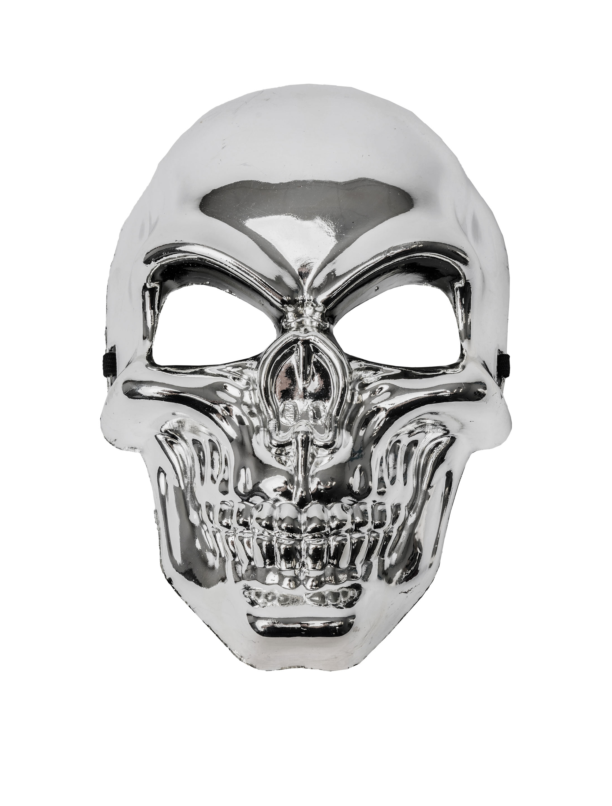 Maske Totenkopf silber