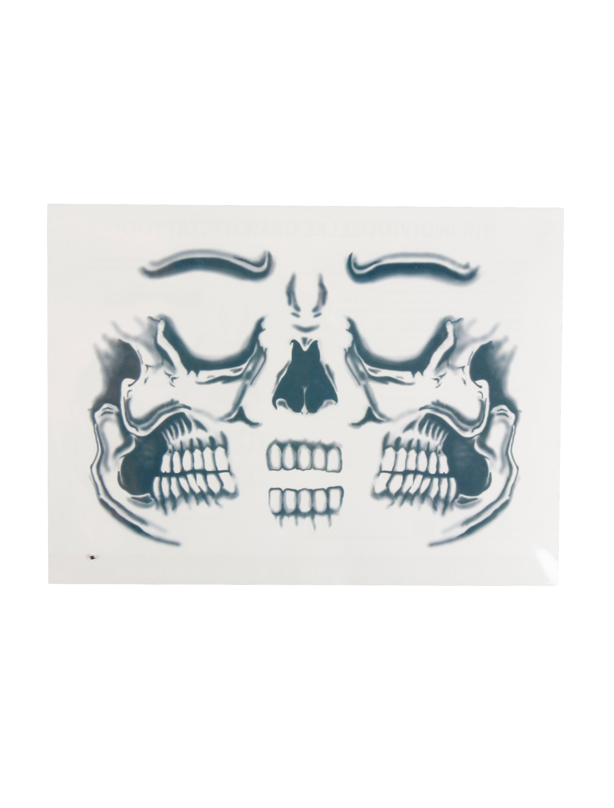 Gesichtstattoo Totenkopf
