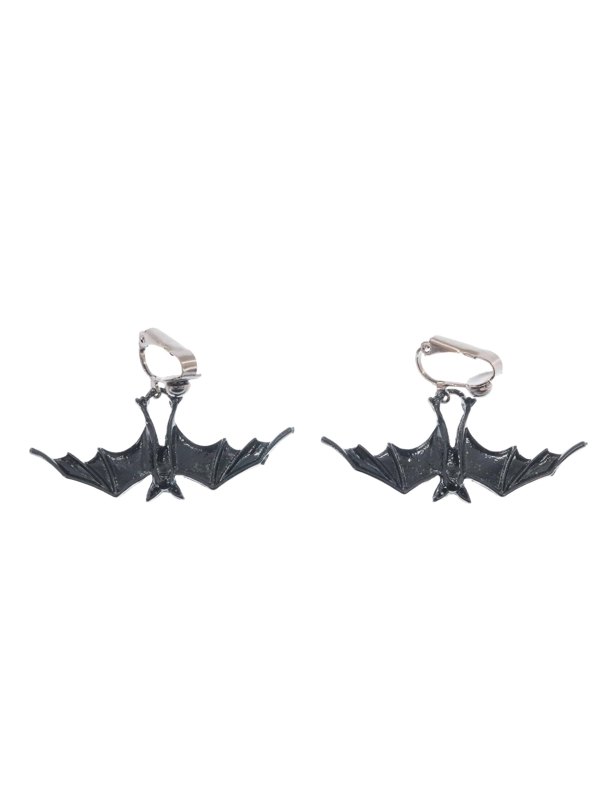 Ohrclips Fledermaus schwarz