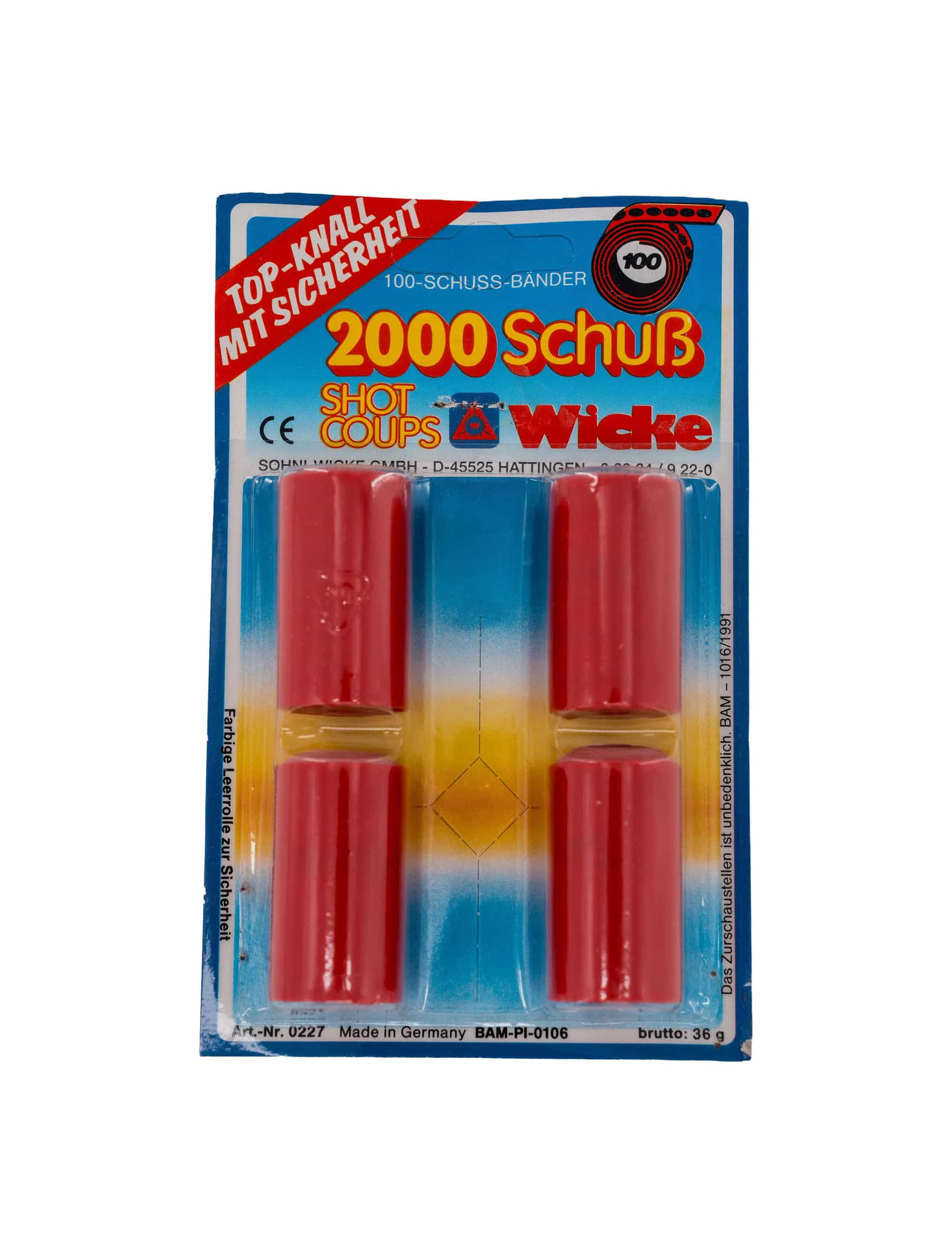 Munition 100-Schuss Knallplättchen/Amorces 2.000 Schuss rot