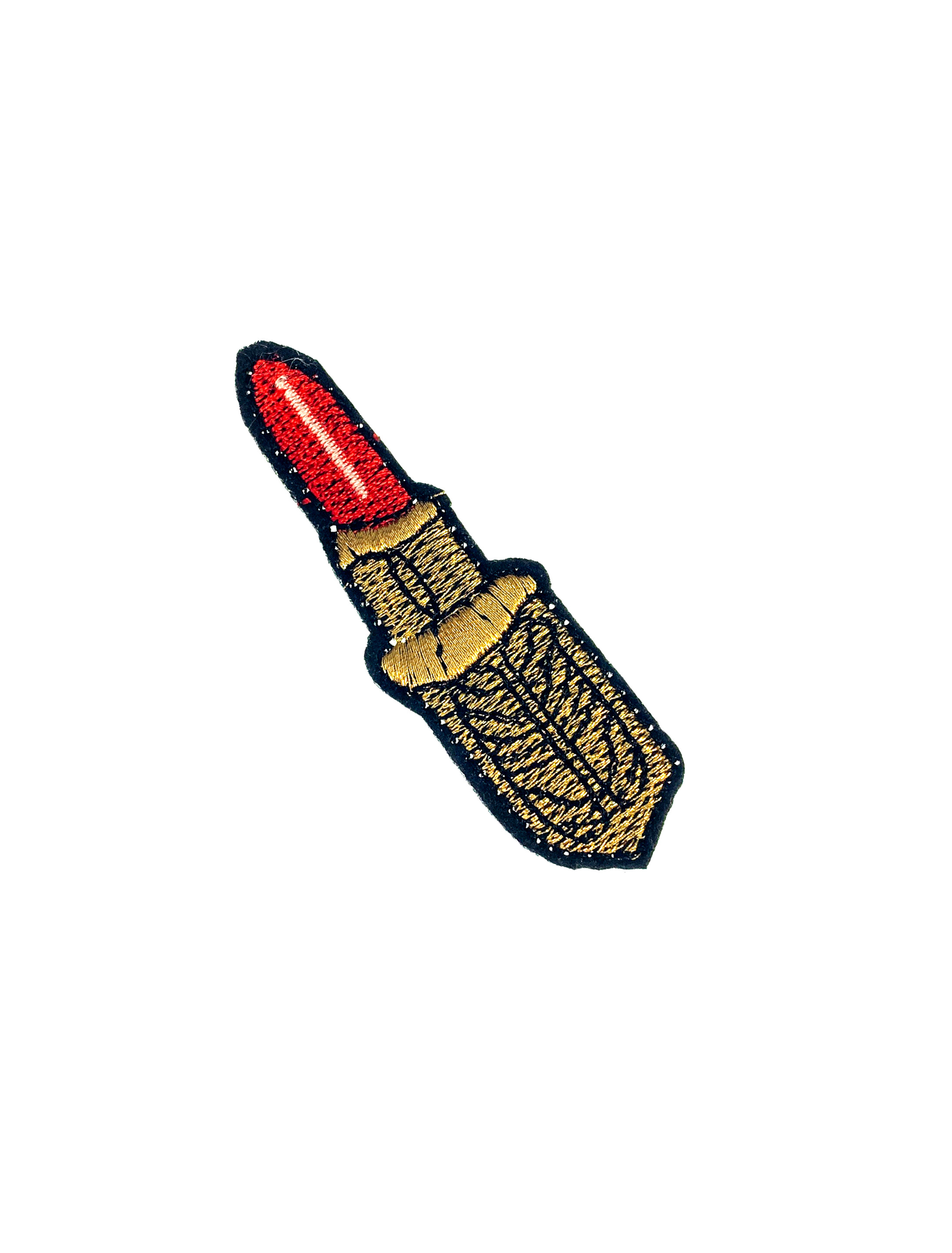 Bügelpatch Lippenstift 7,5cm