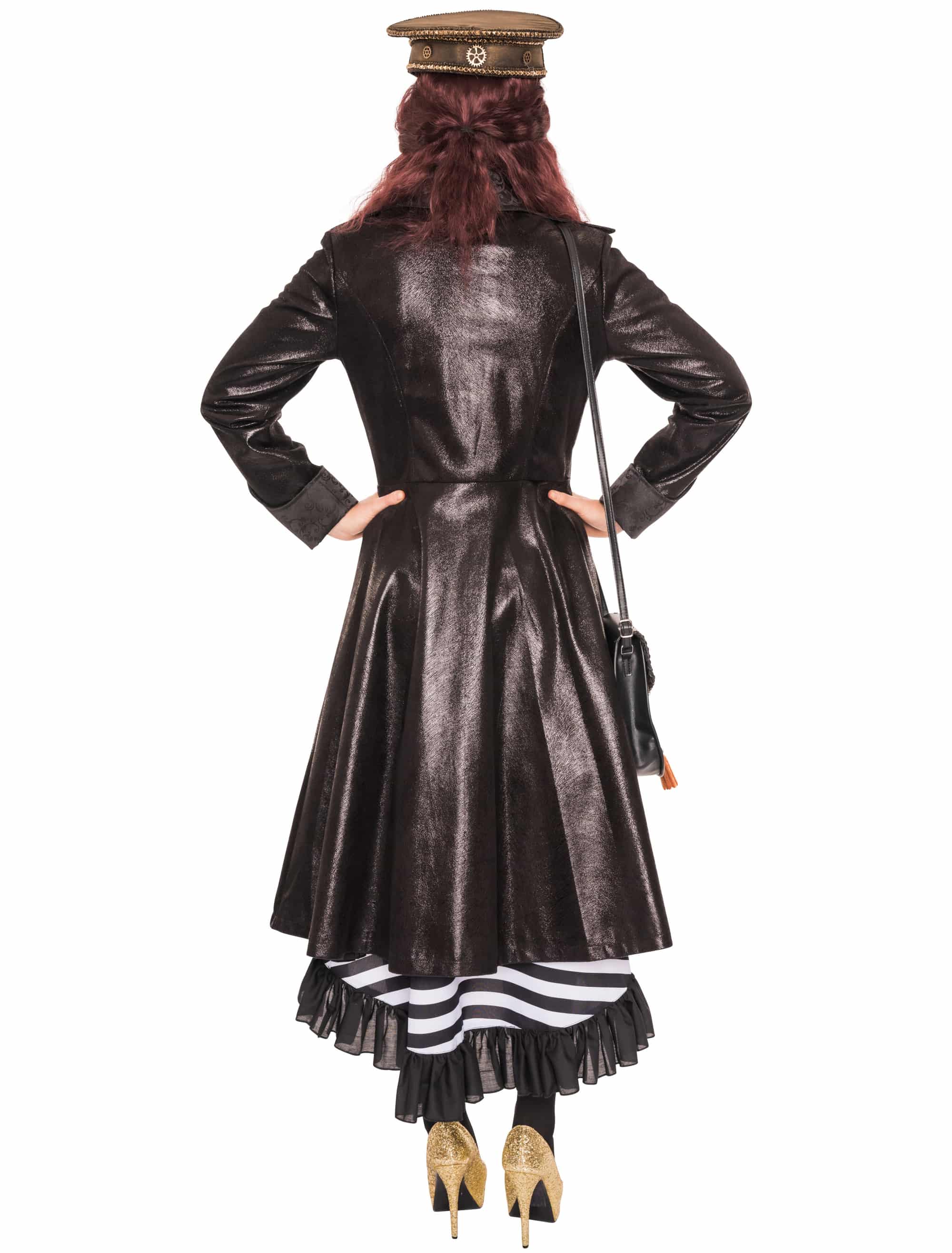 Mantel Steampunk Damen schwarz S