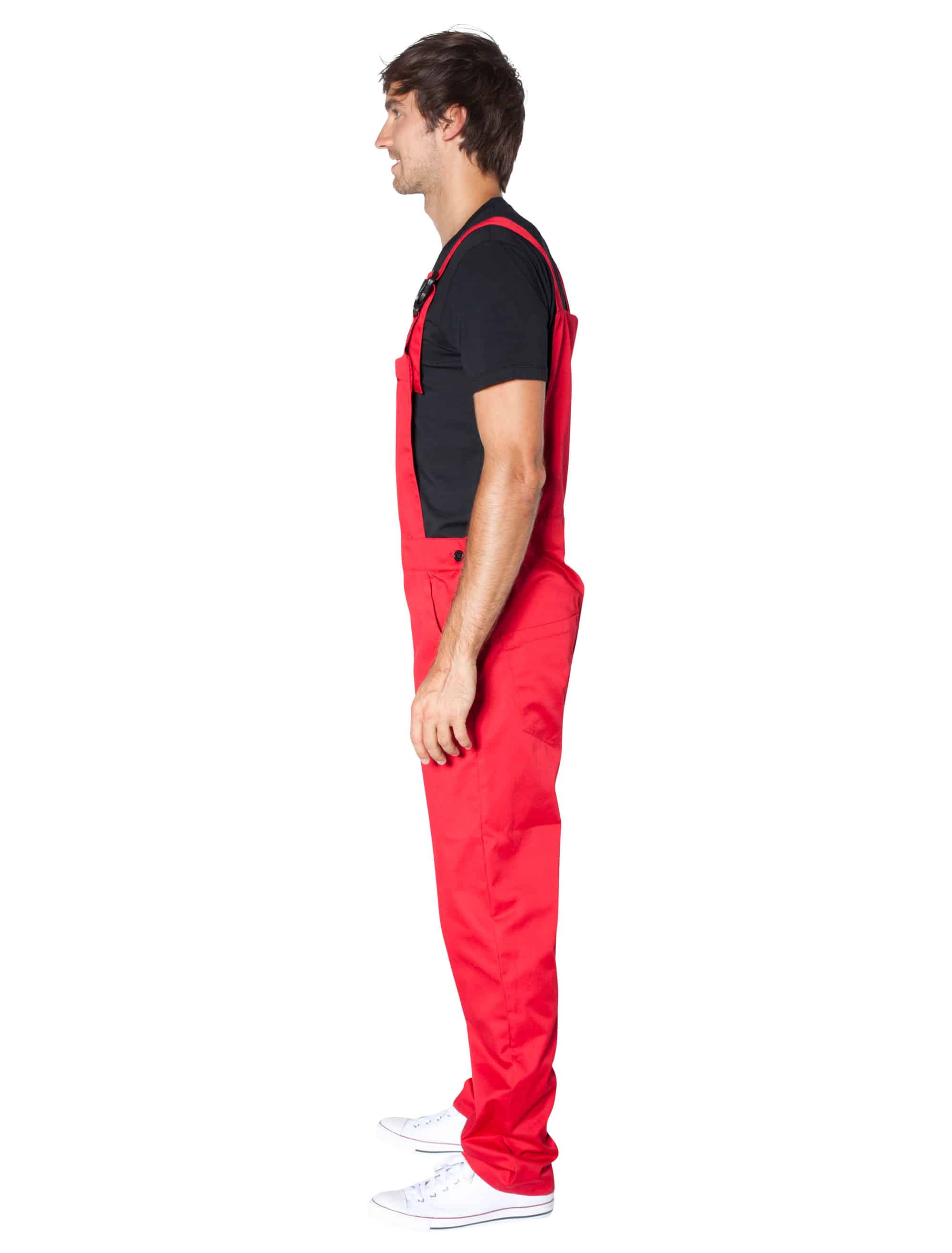 Latzhose Herren rot M