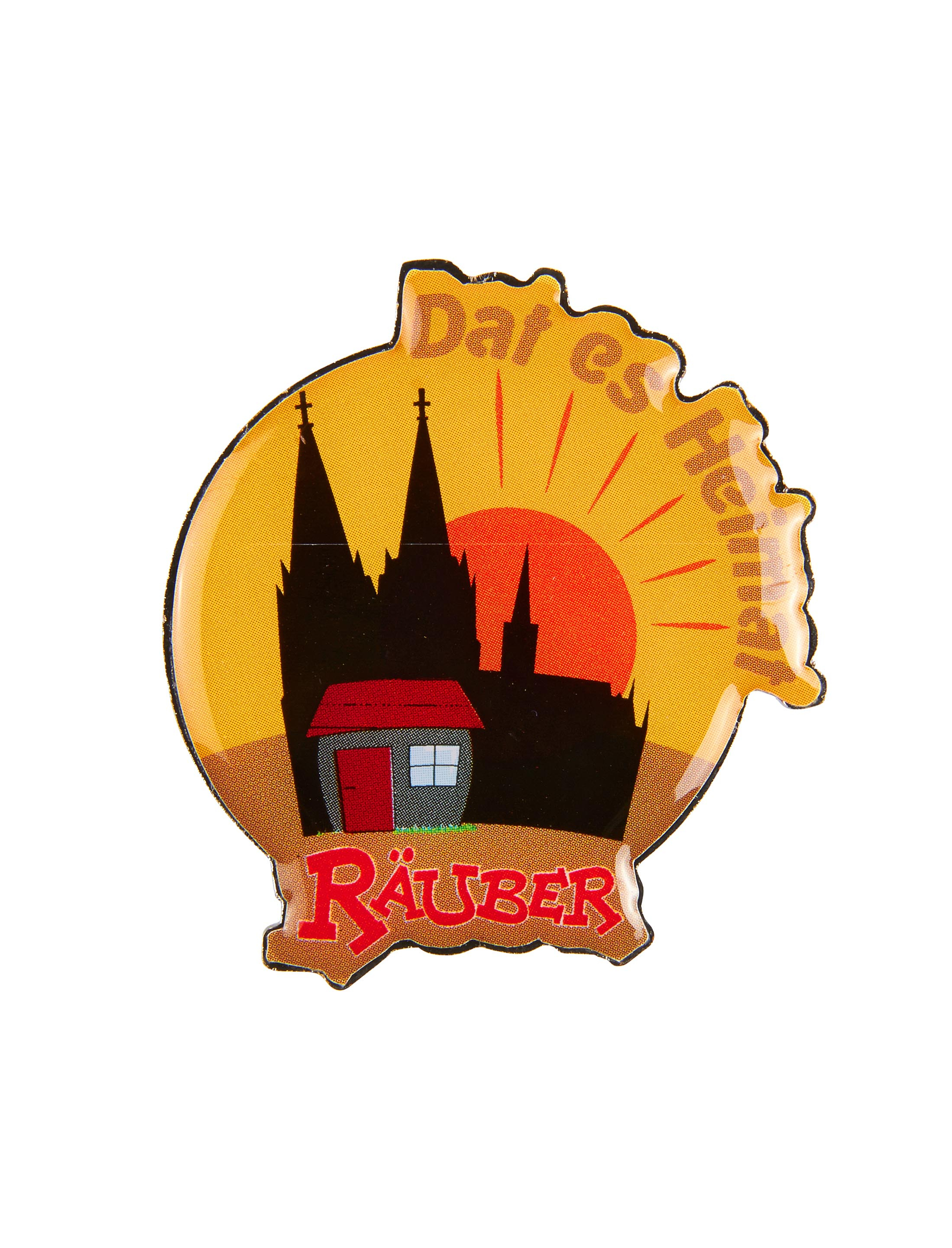 Pin Räuber Dat es Heimat gelb