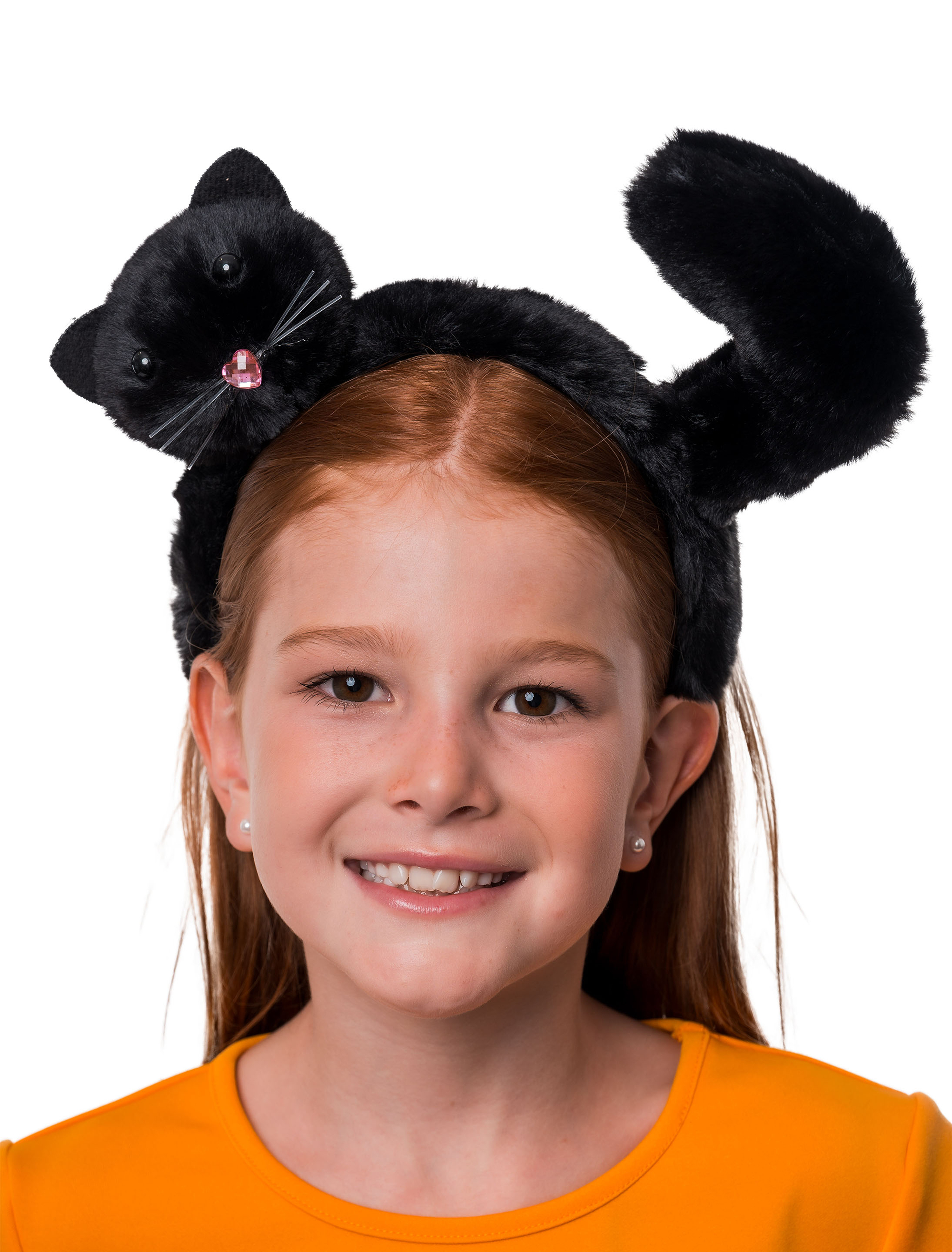Haarreif liegende Katze schwarz