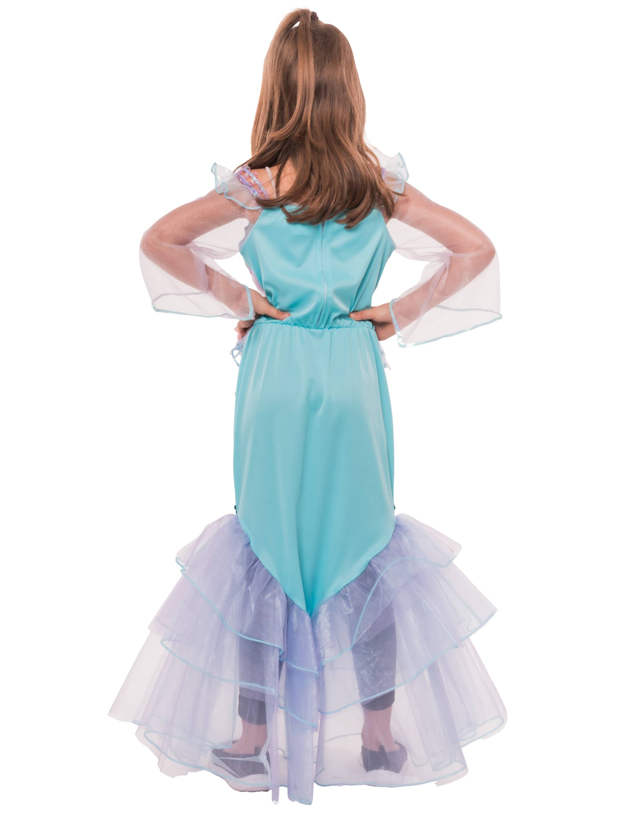 Kleid Meerjungfrau Kinder lila/blau 4-6 Jahre