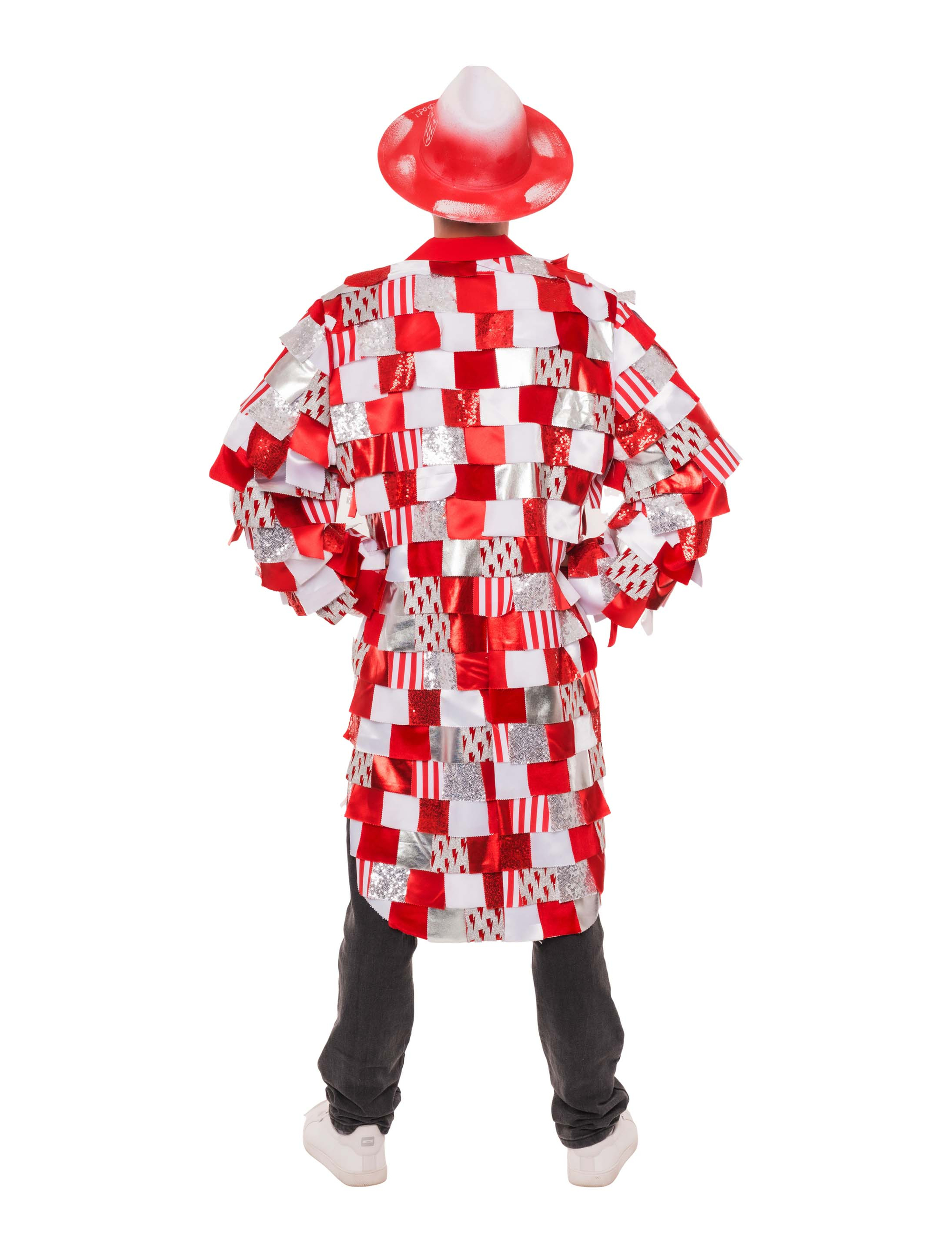 Lappenfrack deluxe Herren rot/weiß 50