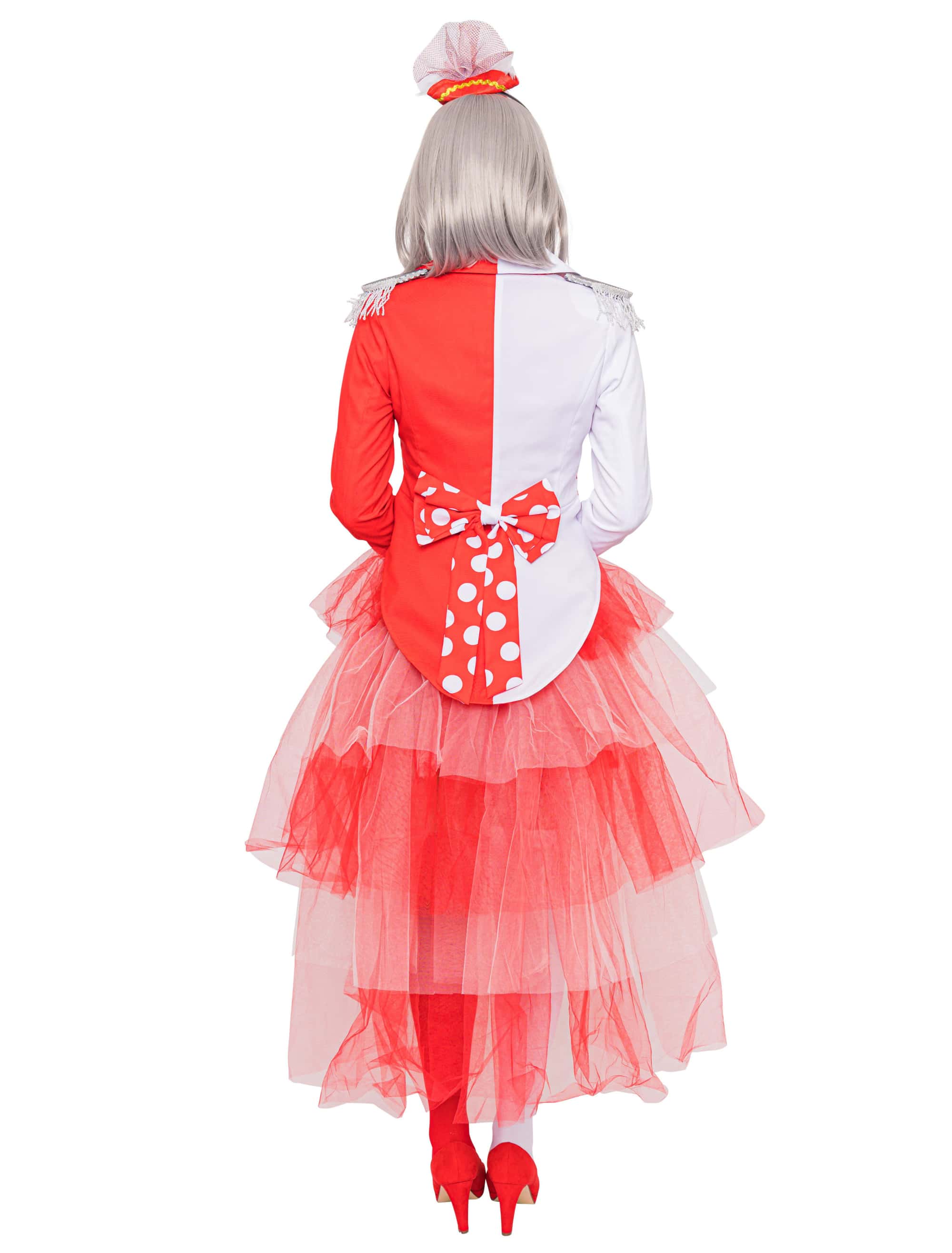 Jacke verrückt Damen rot/weiß M