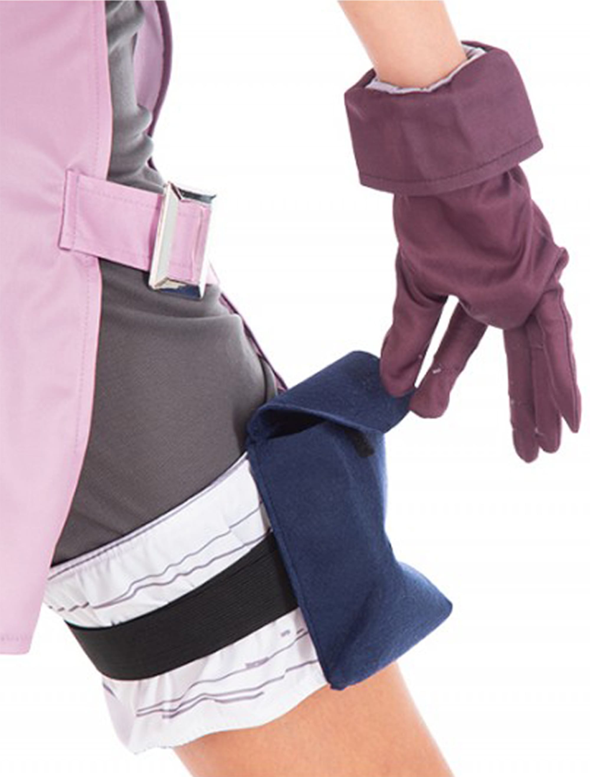 Kostüm Sakura 8-tlg. Damen weinrot/rot XS