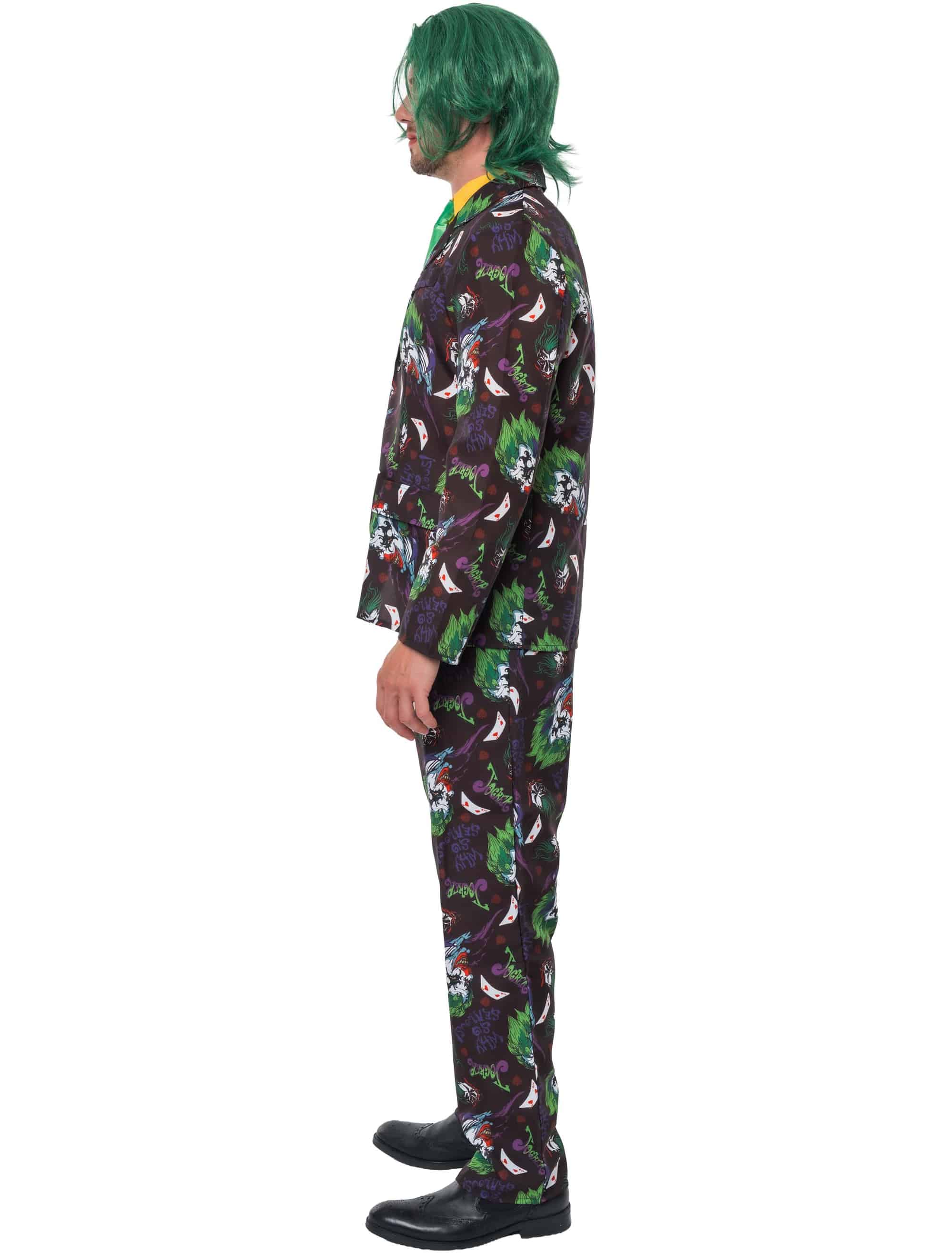 Anzug Schurke 2-tlg. Herren schwarz/lila M/L