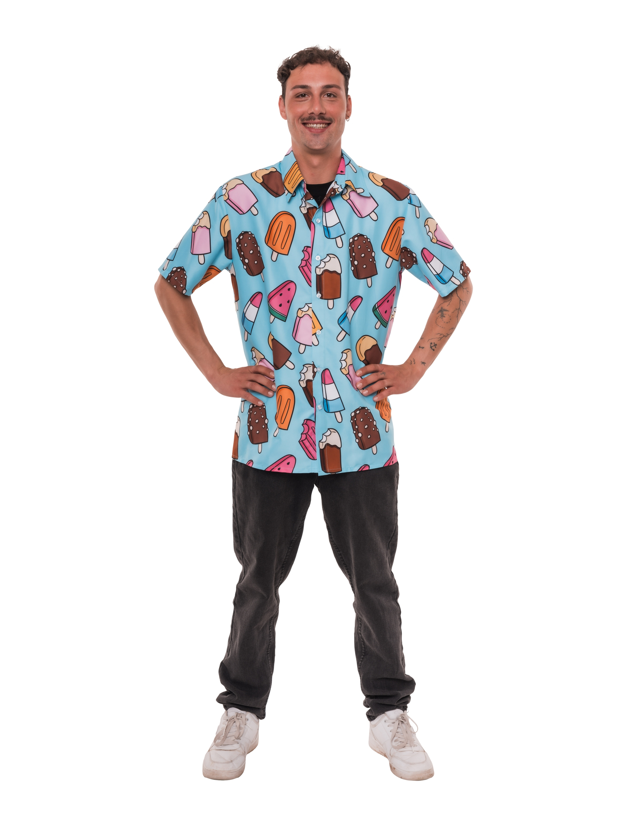 Hemd Eis am Stiel Herren bunt S/M